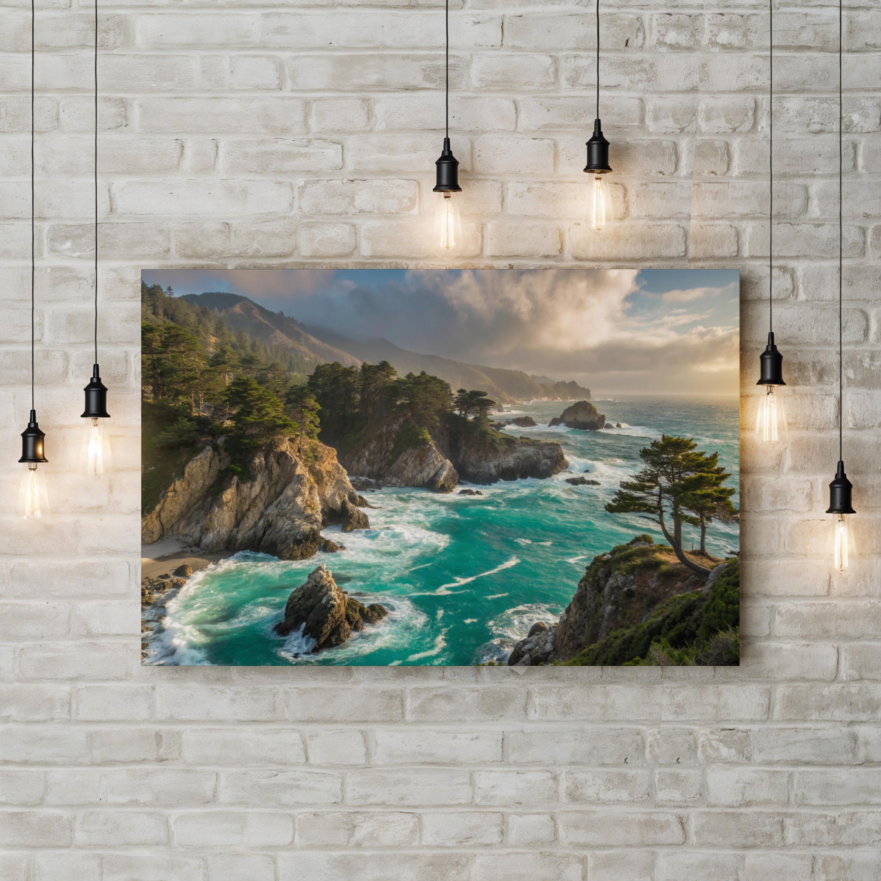 Point Lobos State Natural Reserve, Carmel-by-the-Sea, California Canvas Print: Coastal Pacific Ocean Landscape Wall Art