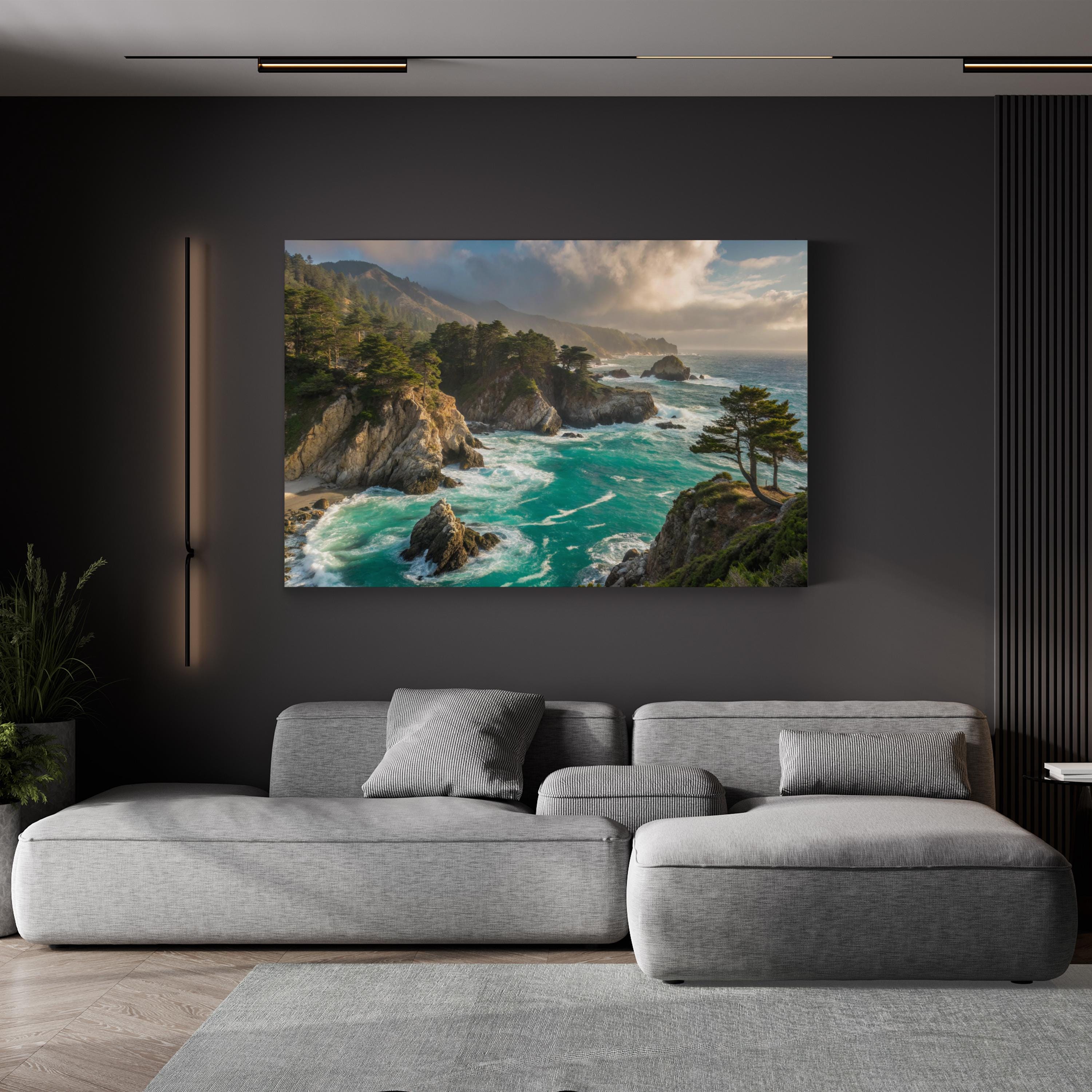 Point Lobos State Natural Reserve, Carmel-by-the-Sea, California Canvas Print: Coastal Pacific Ocean Landscape Wall Art
