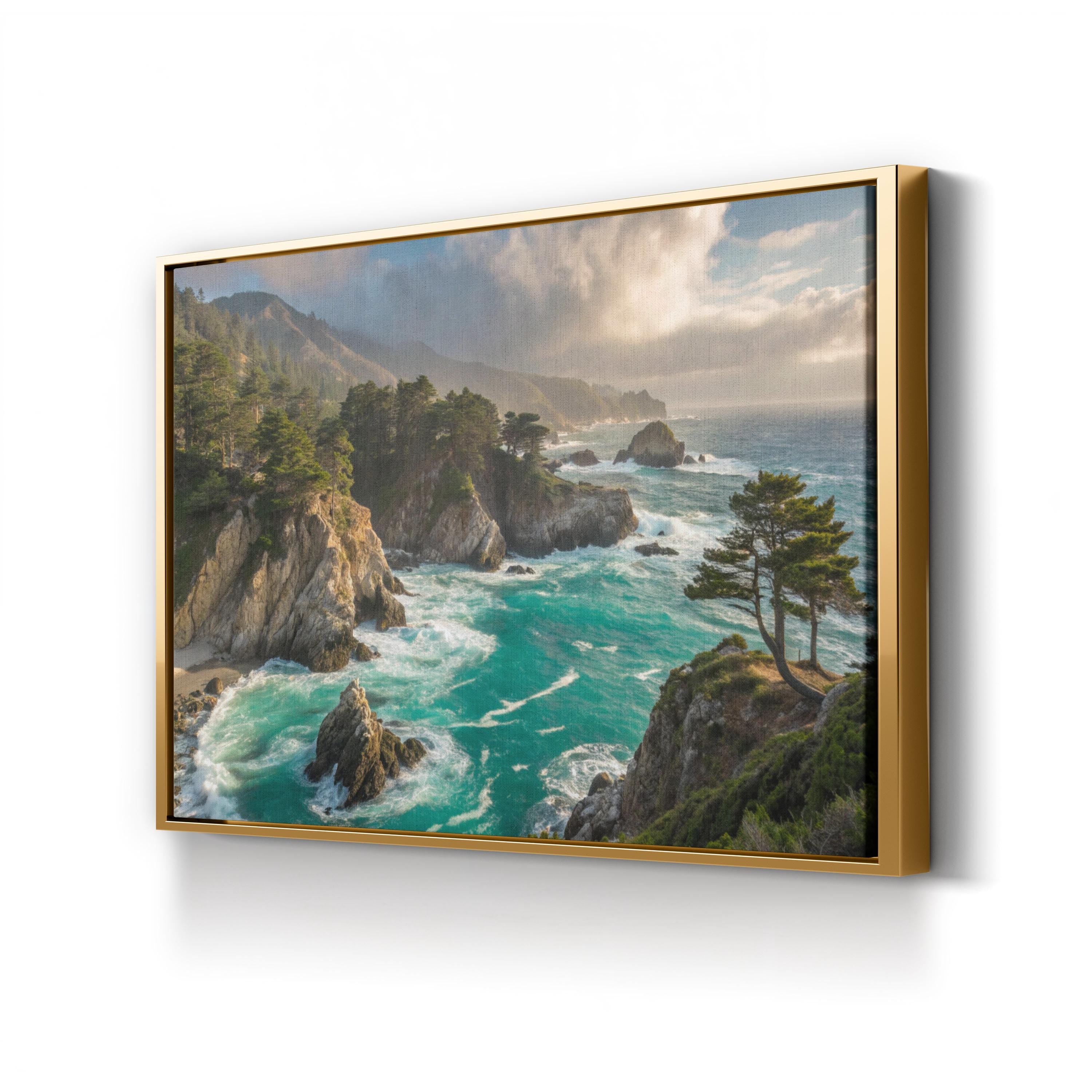 Point Lobos State Natural Reserve, Carmel-by-the-Sea, California Canvas Print: Coastal Pacific Ocean Landscape Wall Art