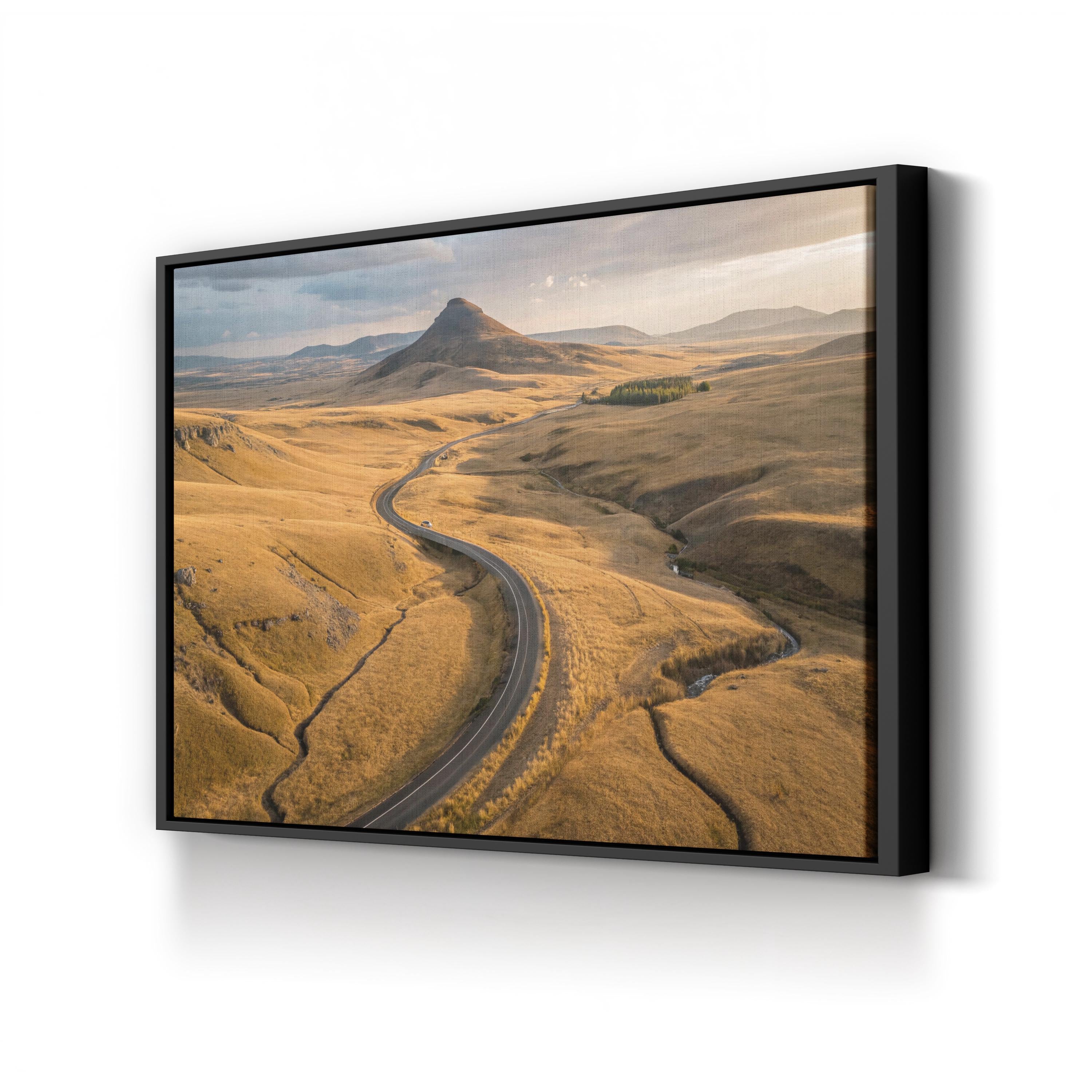 Iceland Deserted Pathways – Vintage Photography Wall Art | Rugged Landscape Canvas Print
