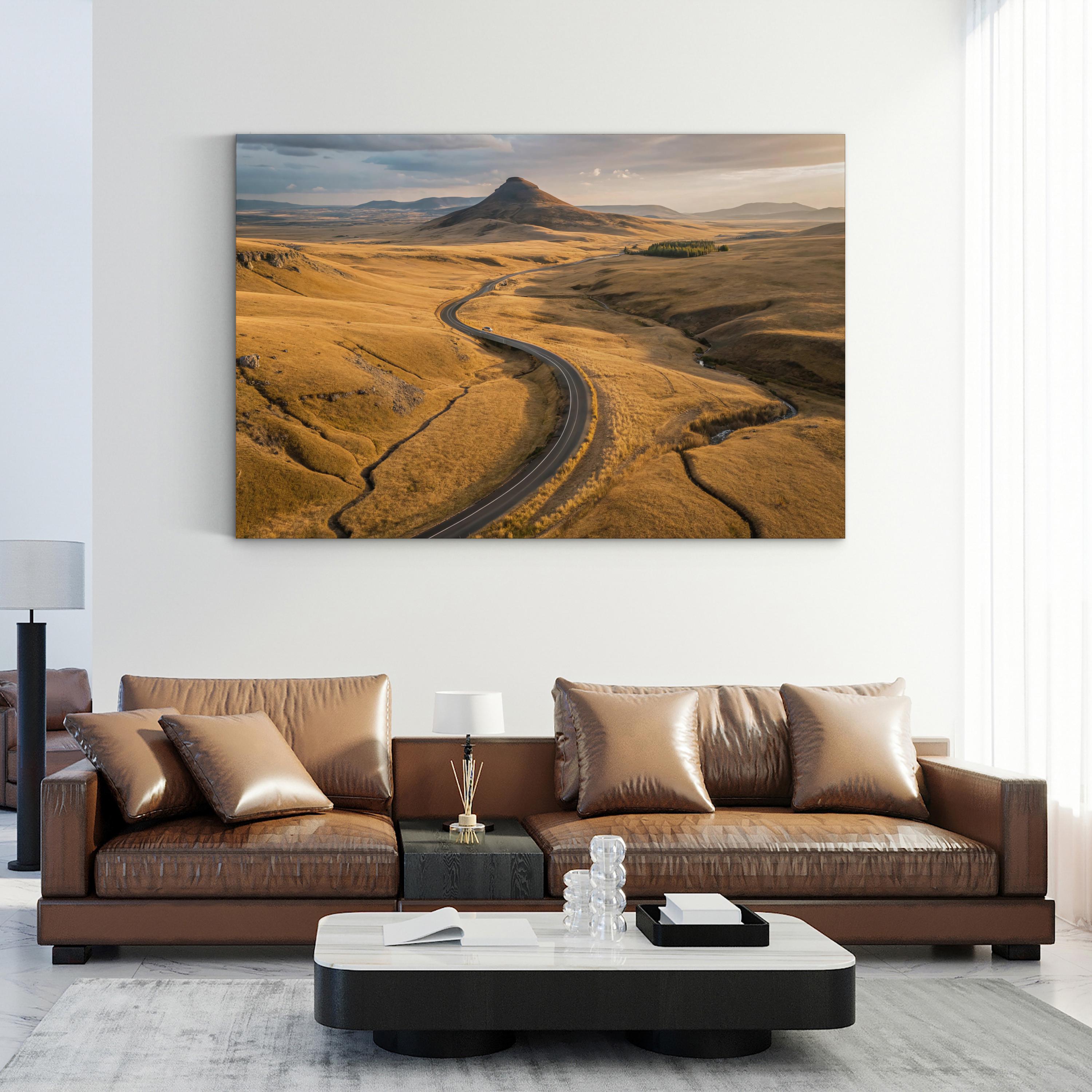 Iceland Deserted Pathways – Vintage Photography Wall Art | Rugged Landscape Canvas Print