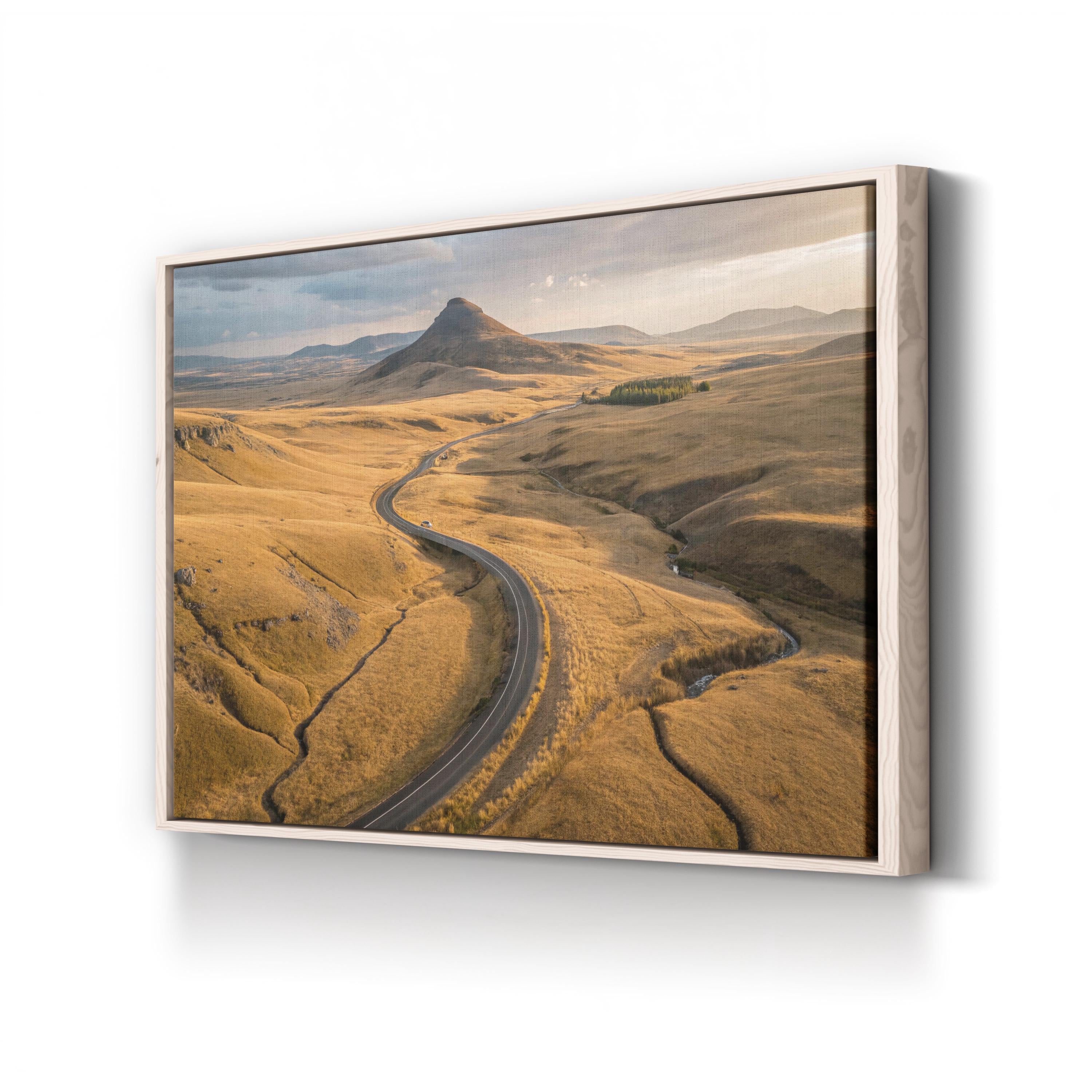 Iceland Deserted Pathways – Vintage Photography Wall Art | Rugged Landscape Canvas Print
