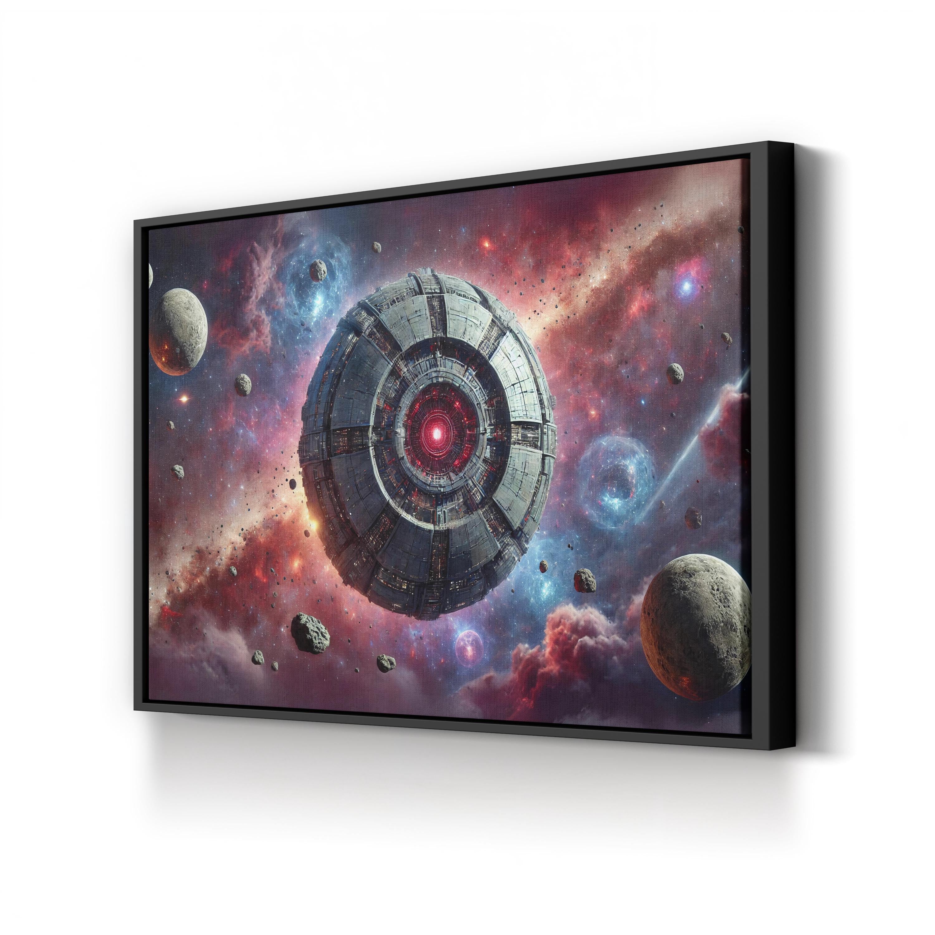 Cosmic Disturbance Canvas – Motivational Galaxy Wall Art