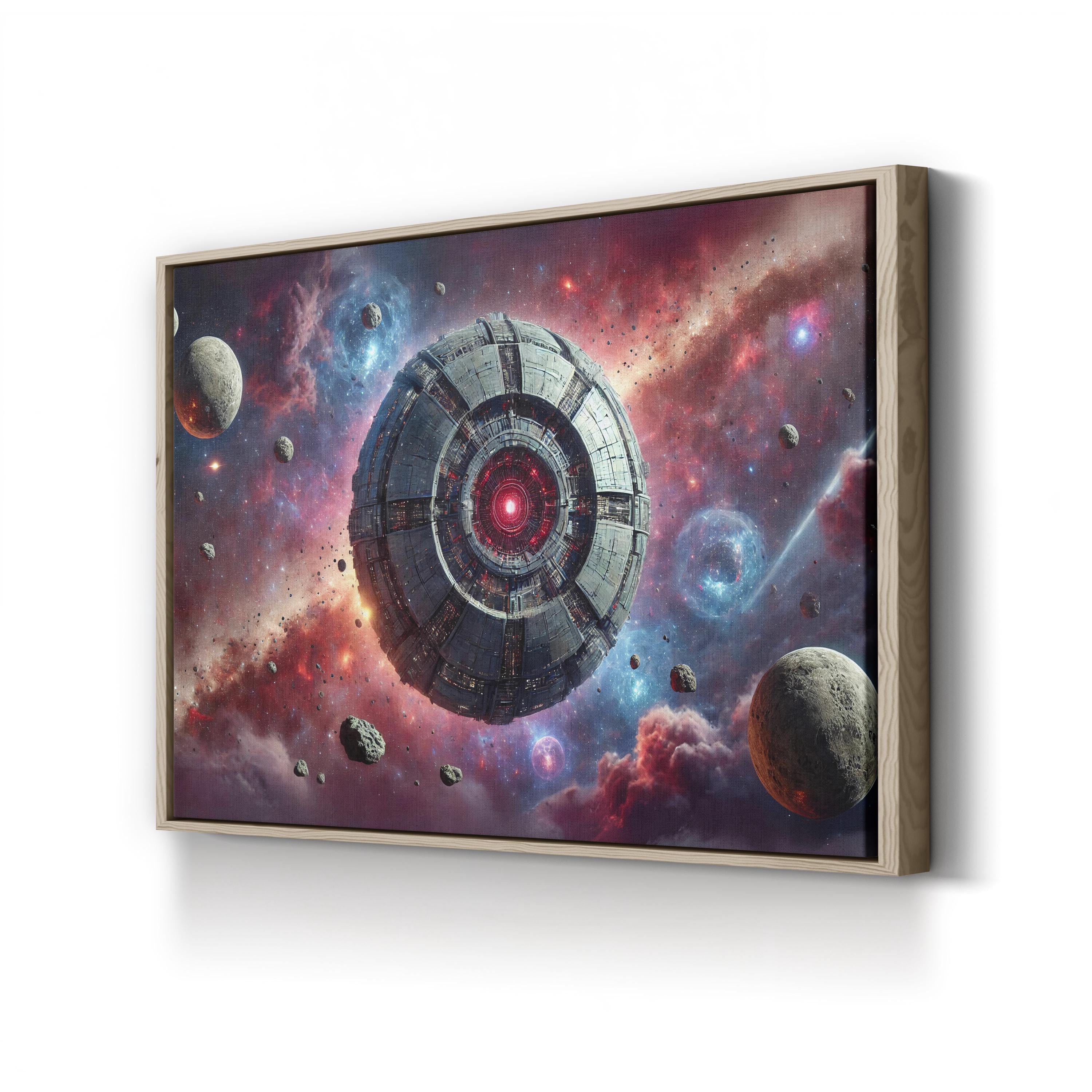 Cosmic Disturbance Canvas – Motivational Galaxy Wall Art