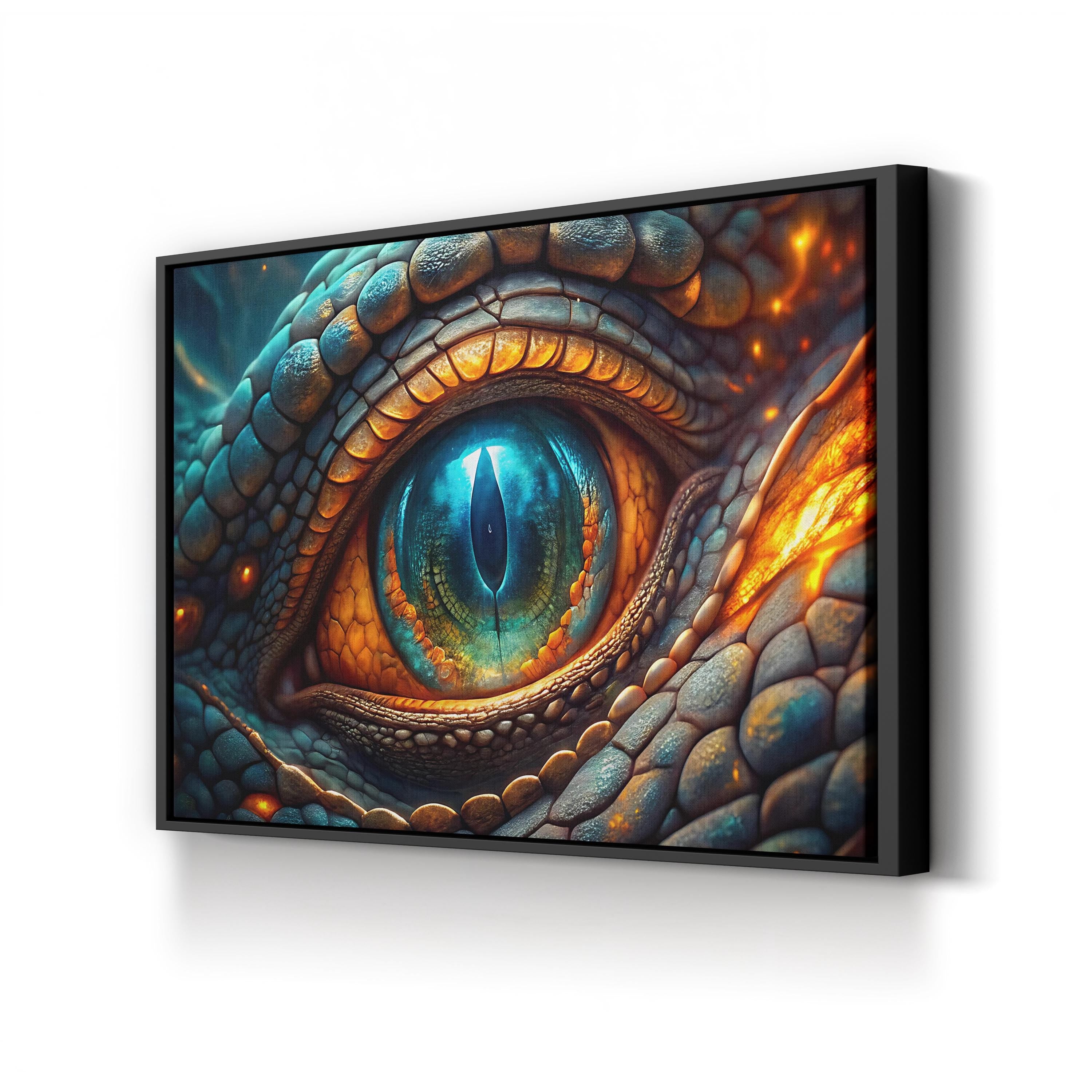 Dragon’s Eye Fantasy – Period Illustration Wall Art | Mystical Canvas Print