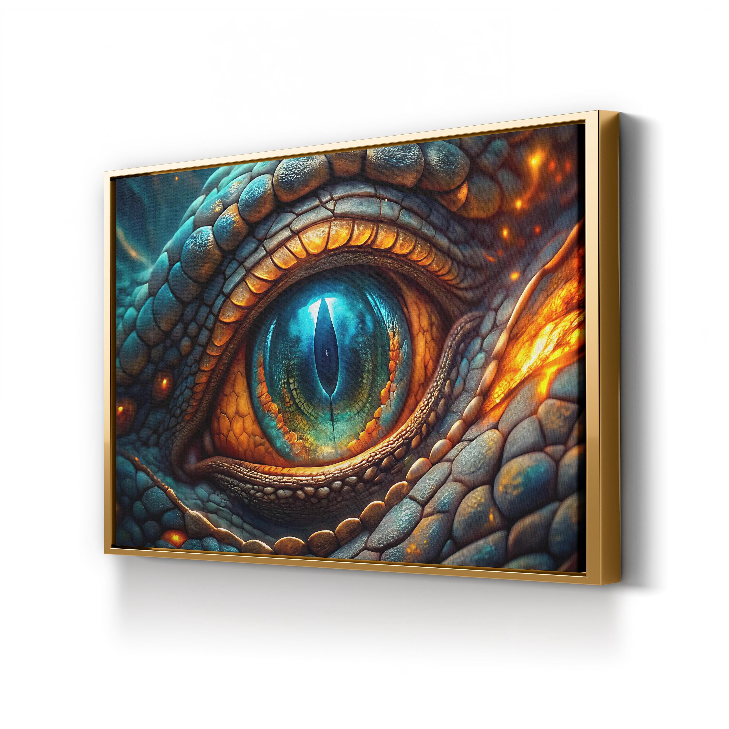 Dragon’s Eye Fantasy – Period Illustration Wall Art | Mystical Canvas Print