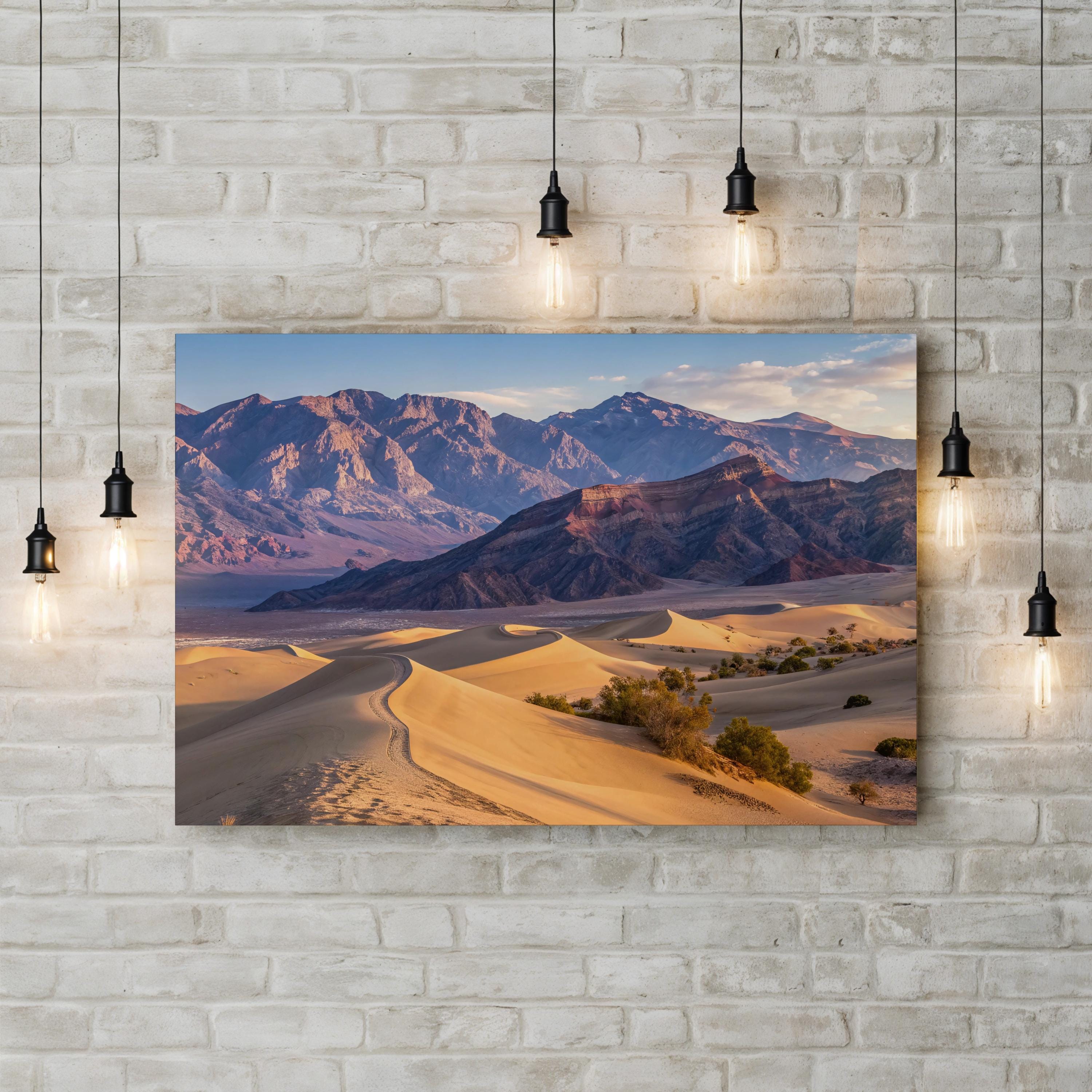 Death Valley Dunes – Vintage Photography Wall Art | Desert Landscape Canvas Print
