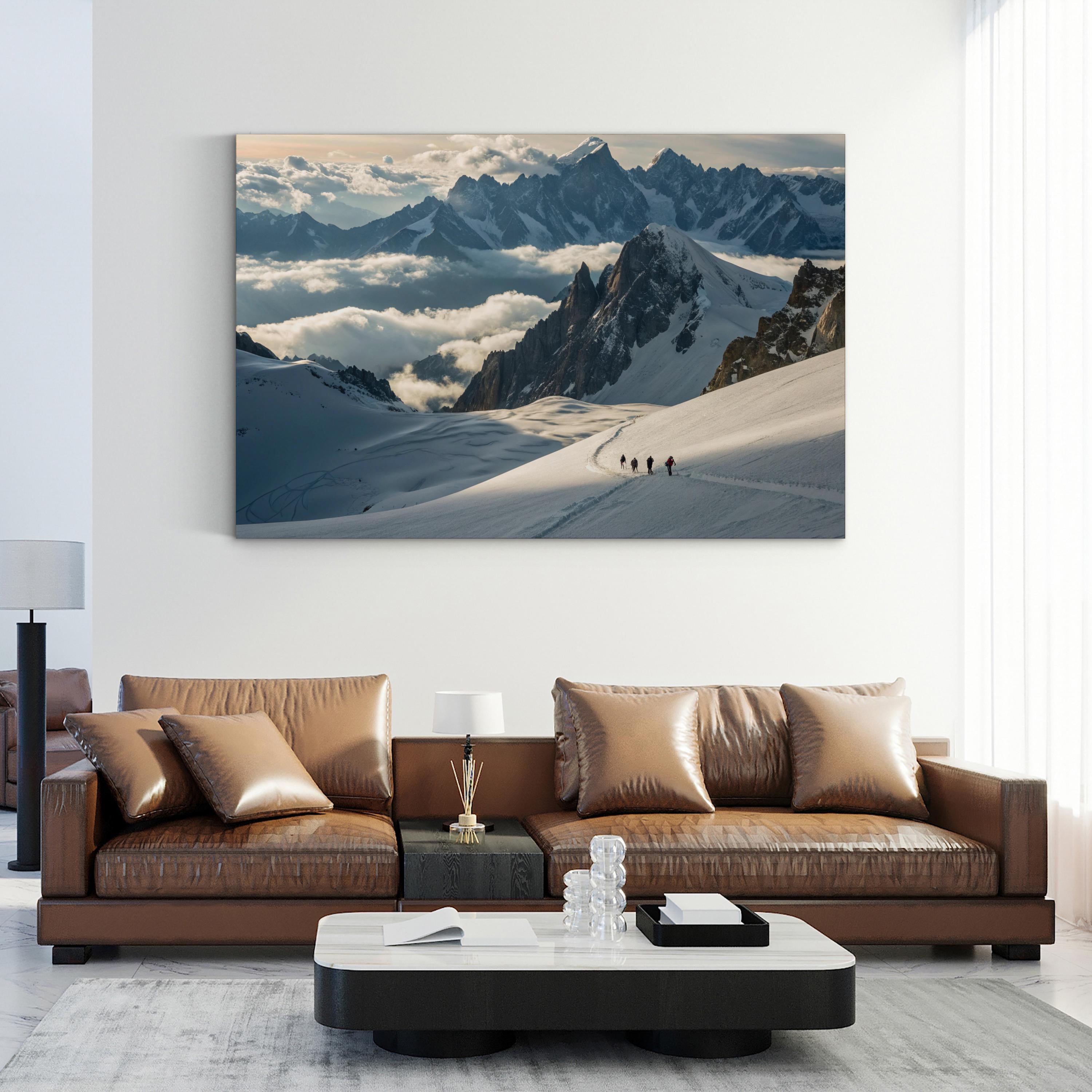 Mountain Expedition – Vintage Photography Wall Art | Adventure Landscape Canvas Print