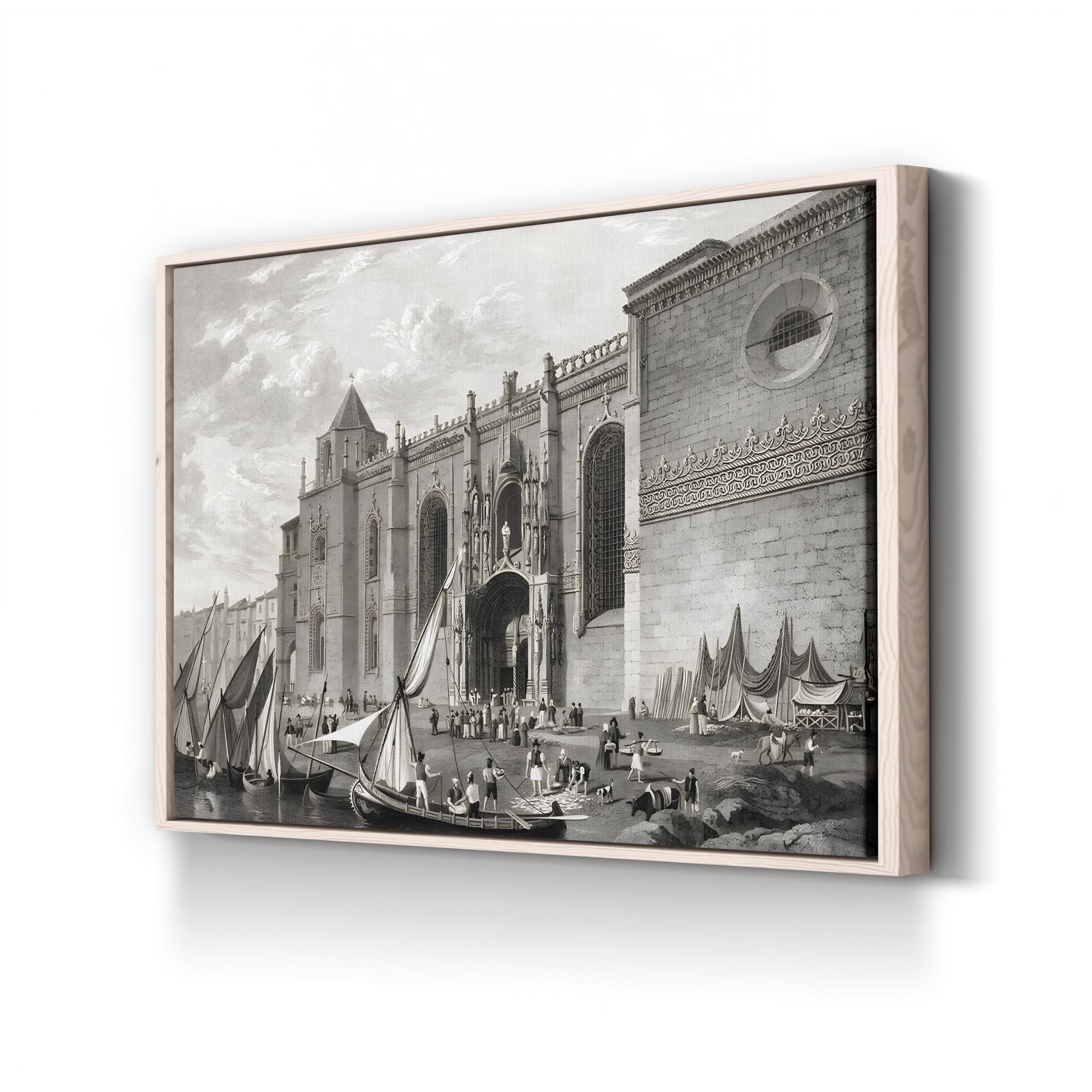 Lisbon, Convent of St. Geronymo, Belém Wall Art by Robert Batty – Vintage Architectural