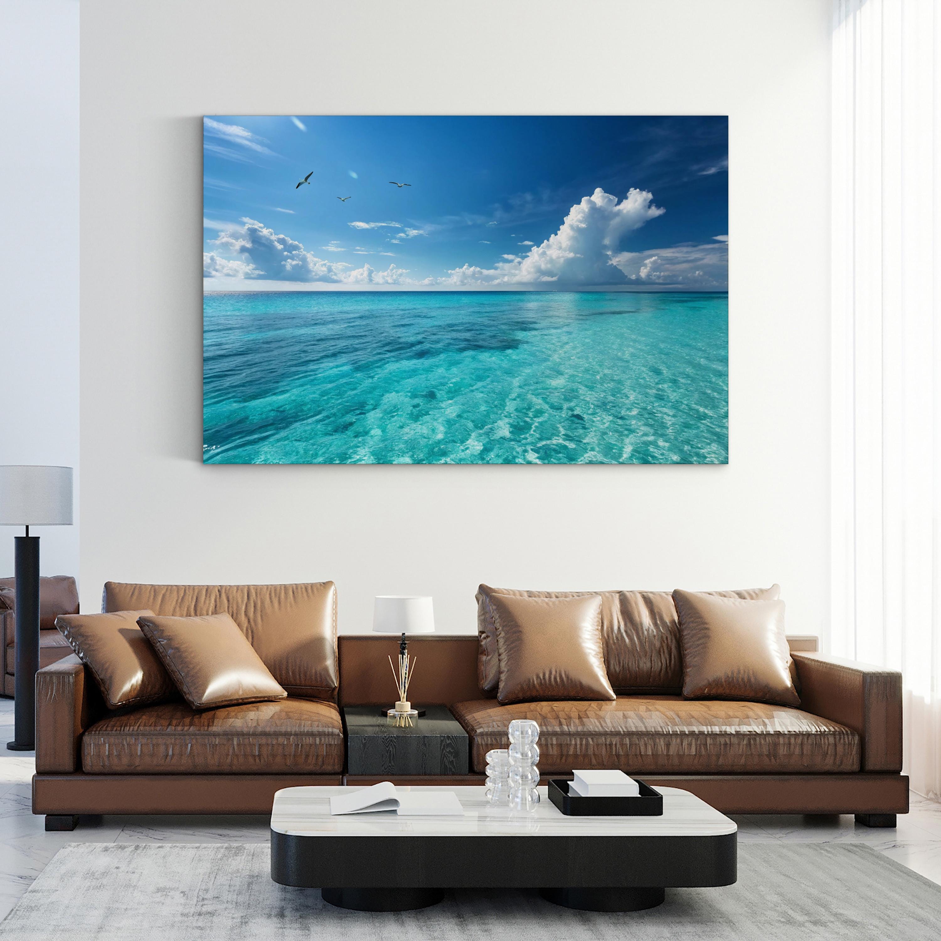 Curaçao Caribbean Ocean – Vintage Photography Wall Art | Aerial Coastal Canvas Print