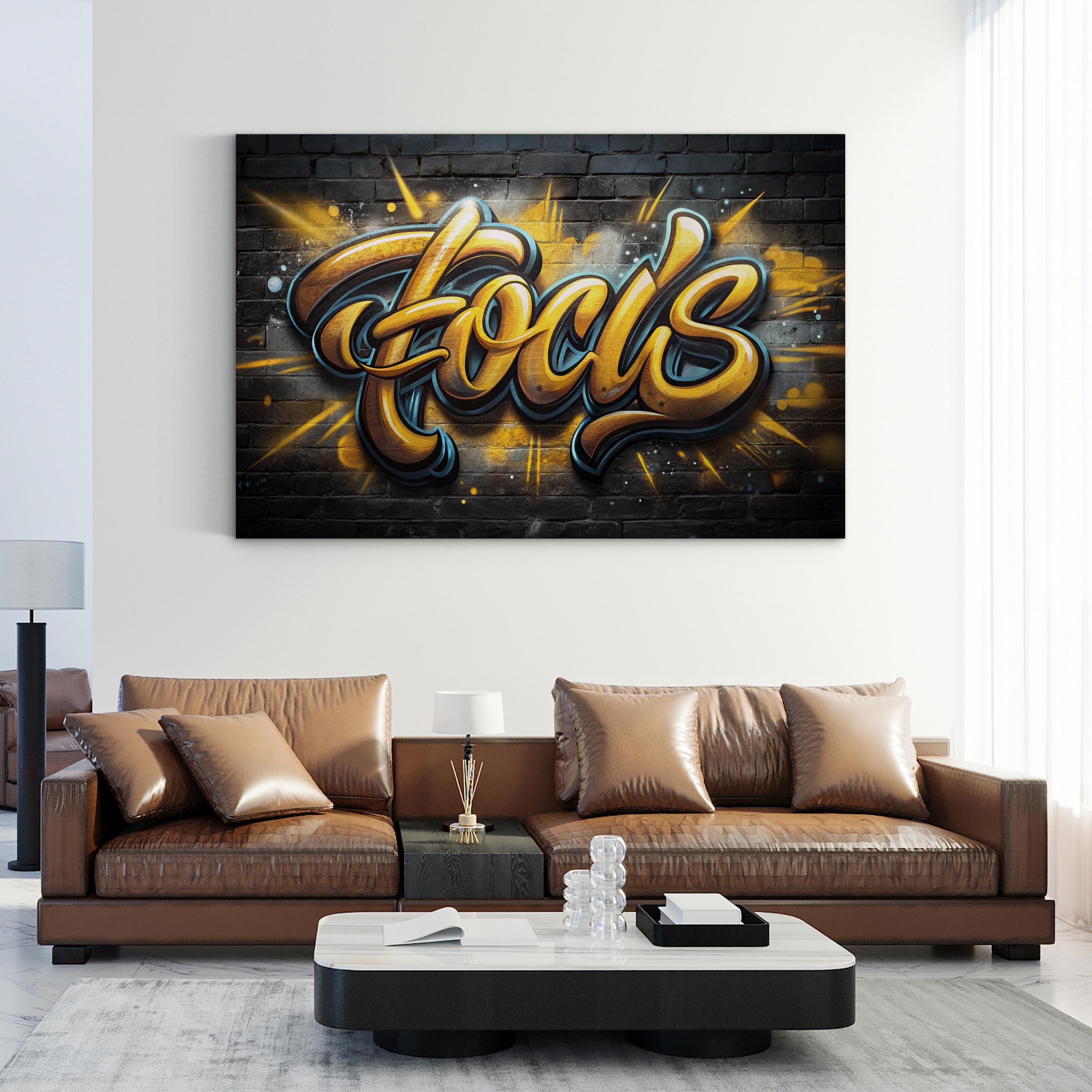 FOCUS Calligraphy Canvas Wall Art