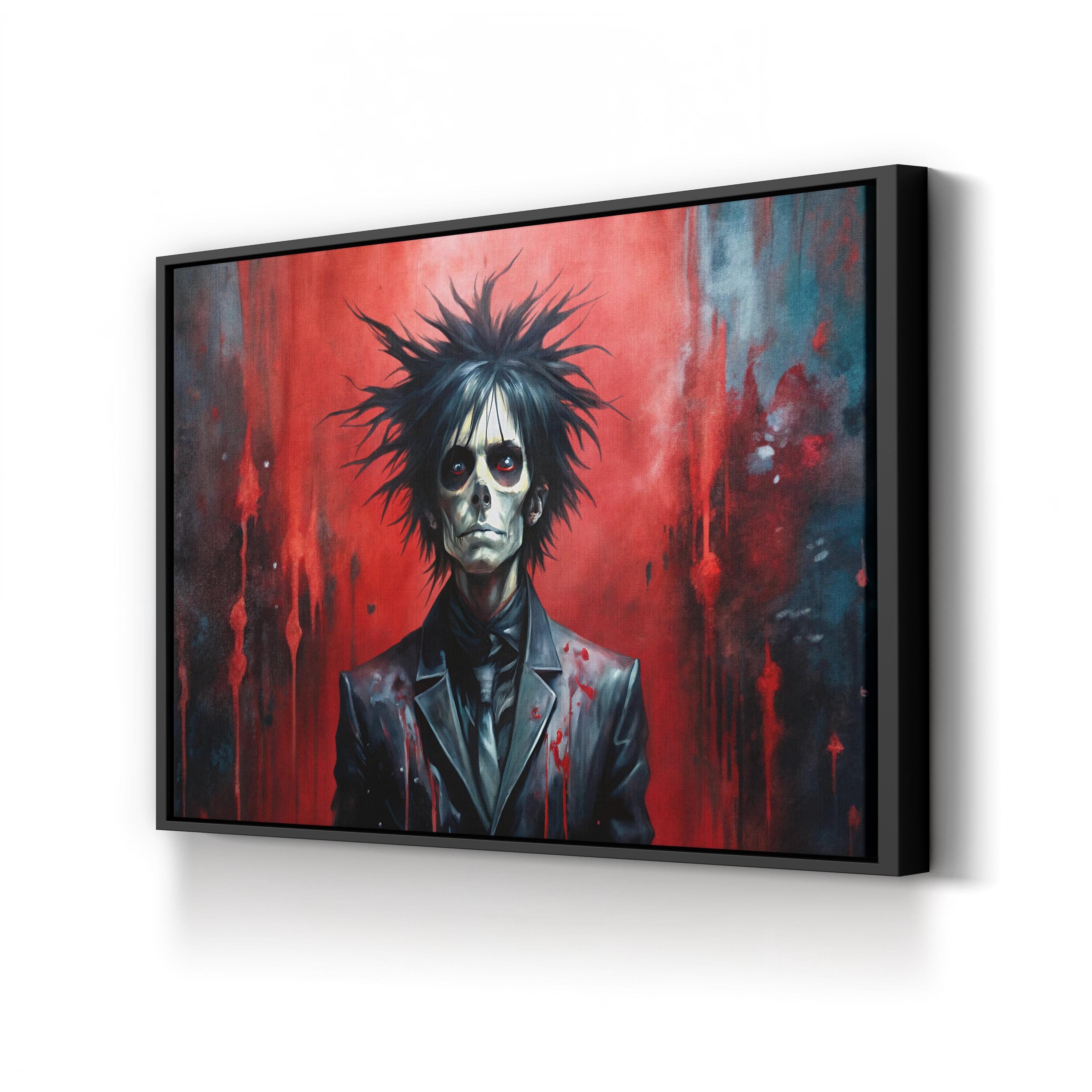 Edgy Skull Dark Fantasy – Period Illustration Wall Art | Gothic Canvas Print