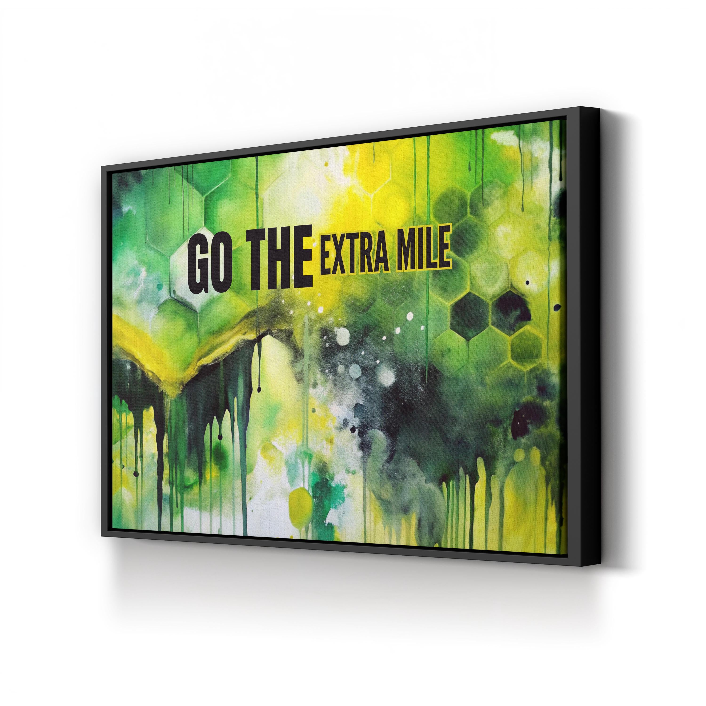 Go The Extra Mile Motivational Canvas Wall Art