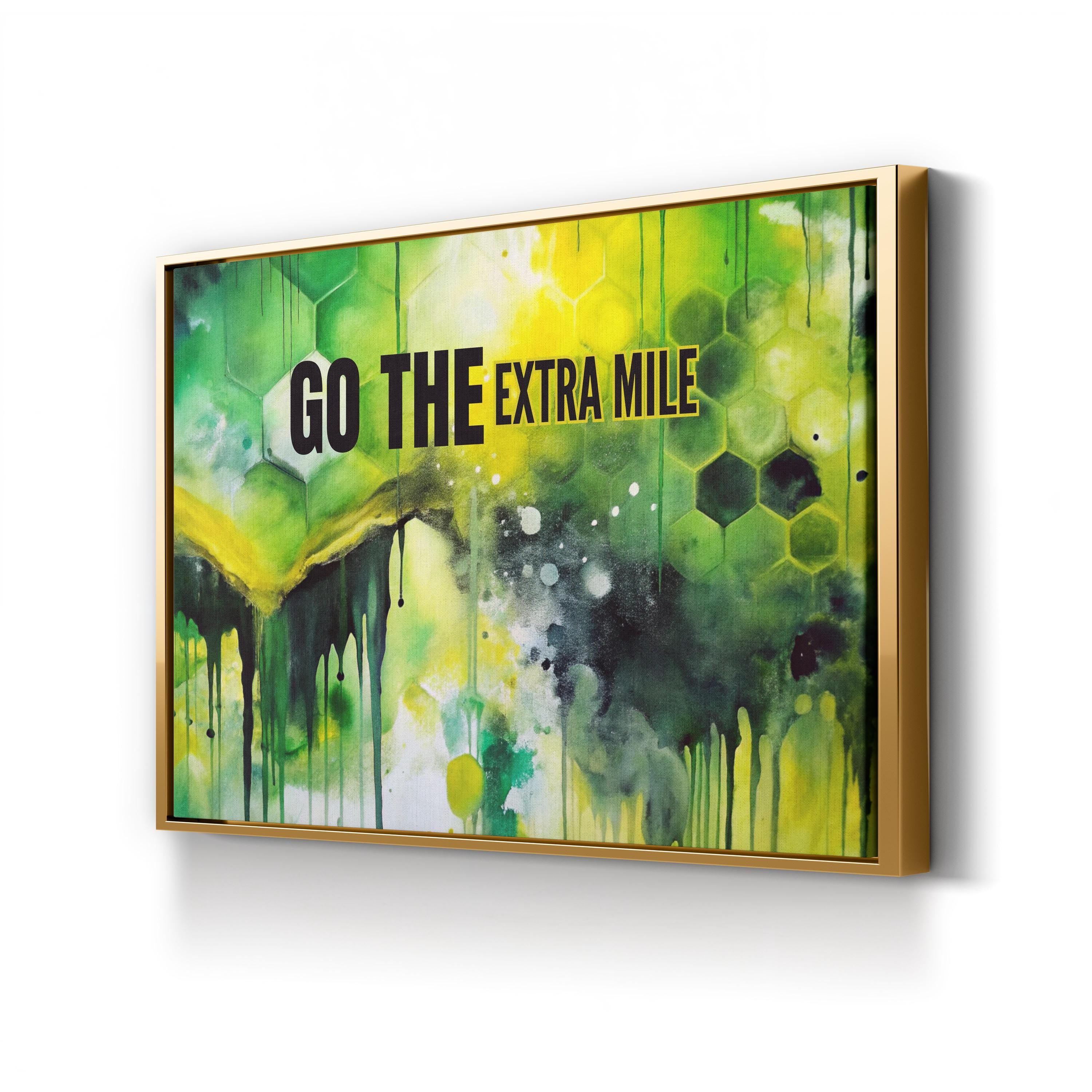 Go The Extra Mile Motivational Canvas Wall Art