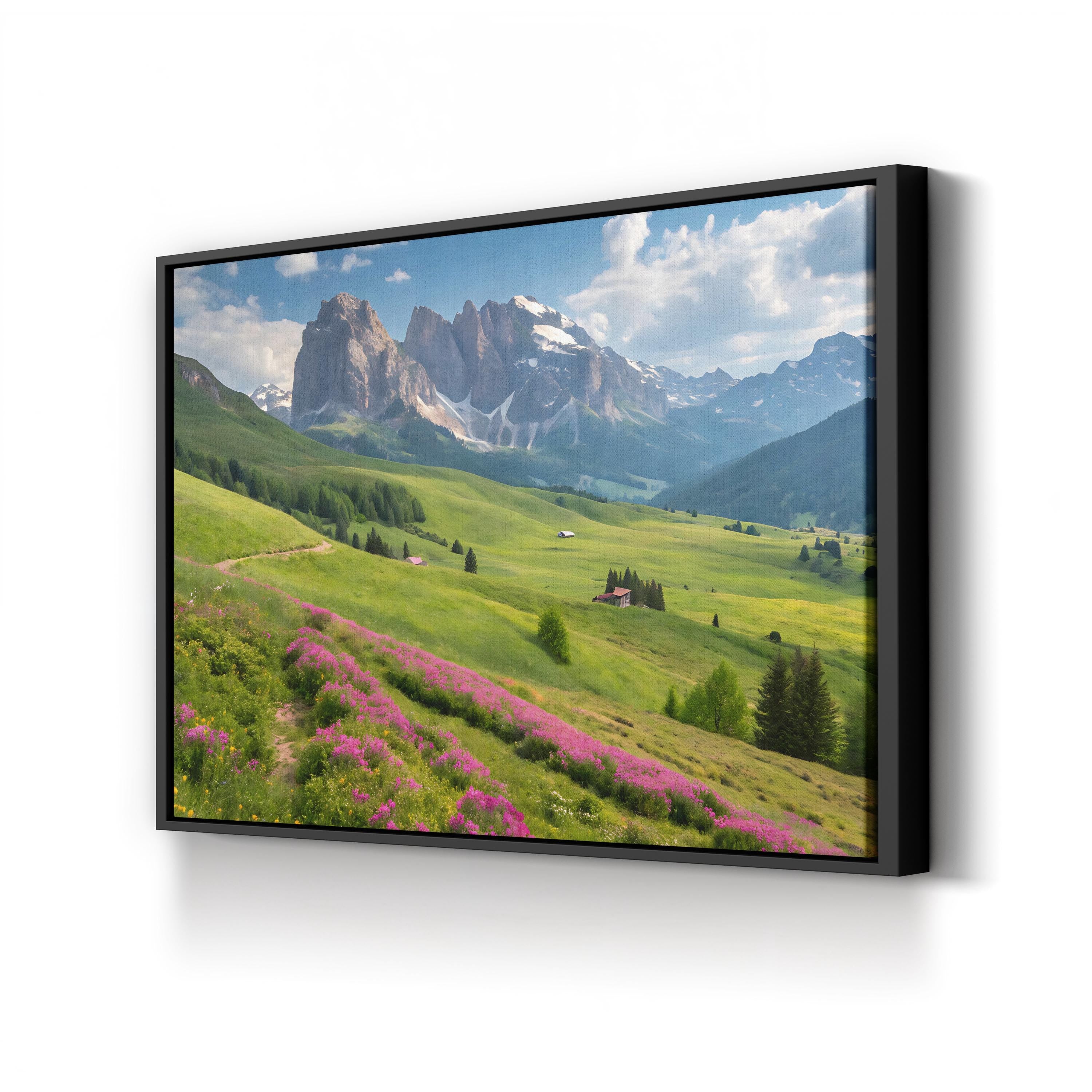 Glacier National Park Golden Hour – Vintage Photography Wall Art | Mountain Canvas Print
