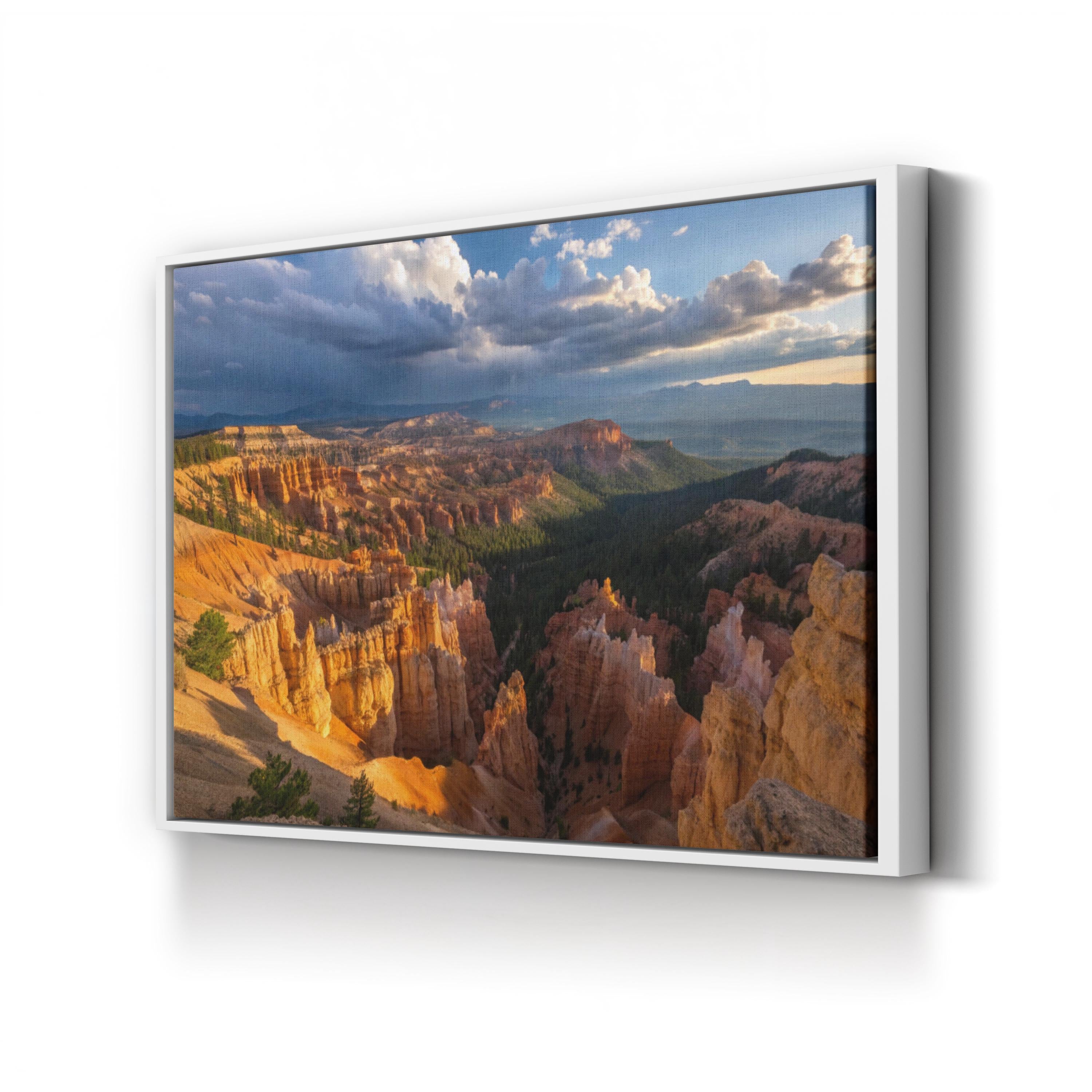 Hoodoo Desert Storm – Vintage Photography Wall Art | Stormy Landscape Canvas Print