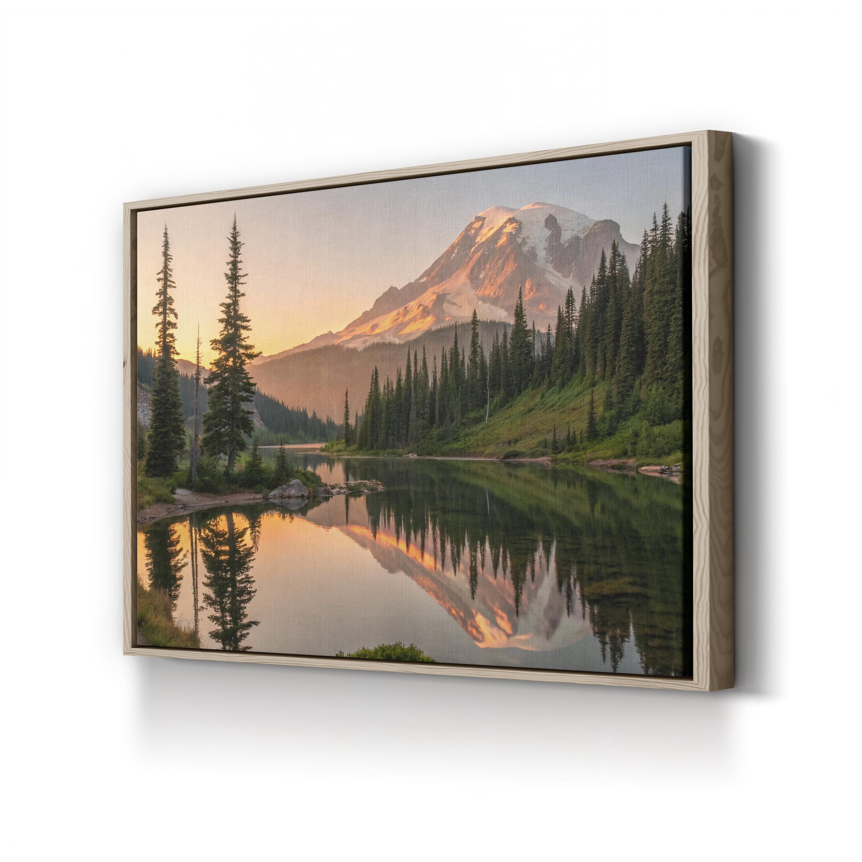 Icelandic Road Mountain Reflection – Vintage Photography Wall Art | Scenic Landscape Canvas Print