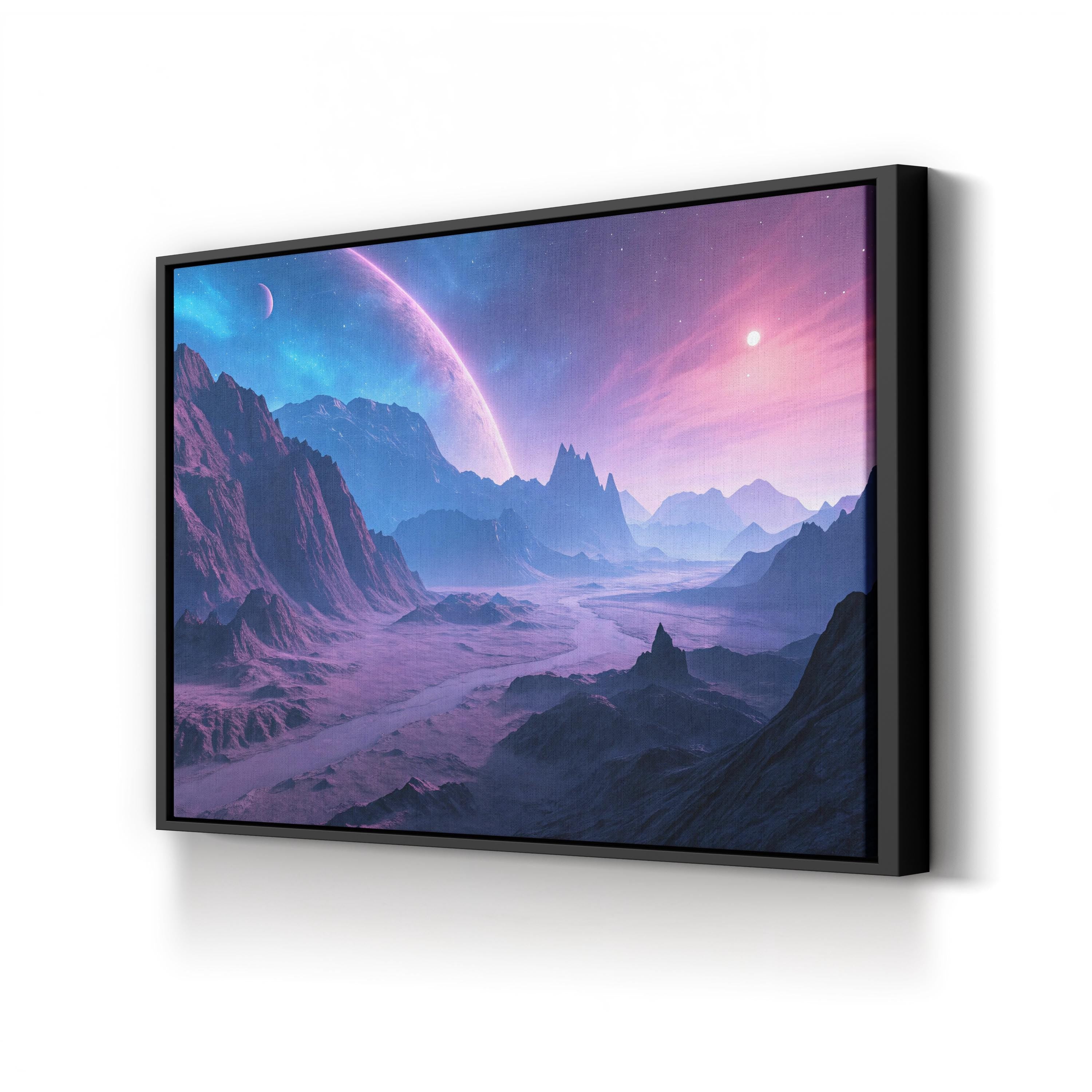 Lamentis Outworld Sci-Fi – Period Illustration Wall Art | Space Landscape Canvas Print