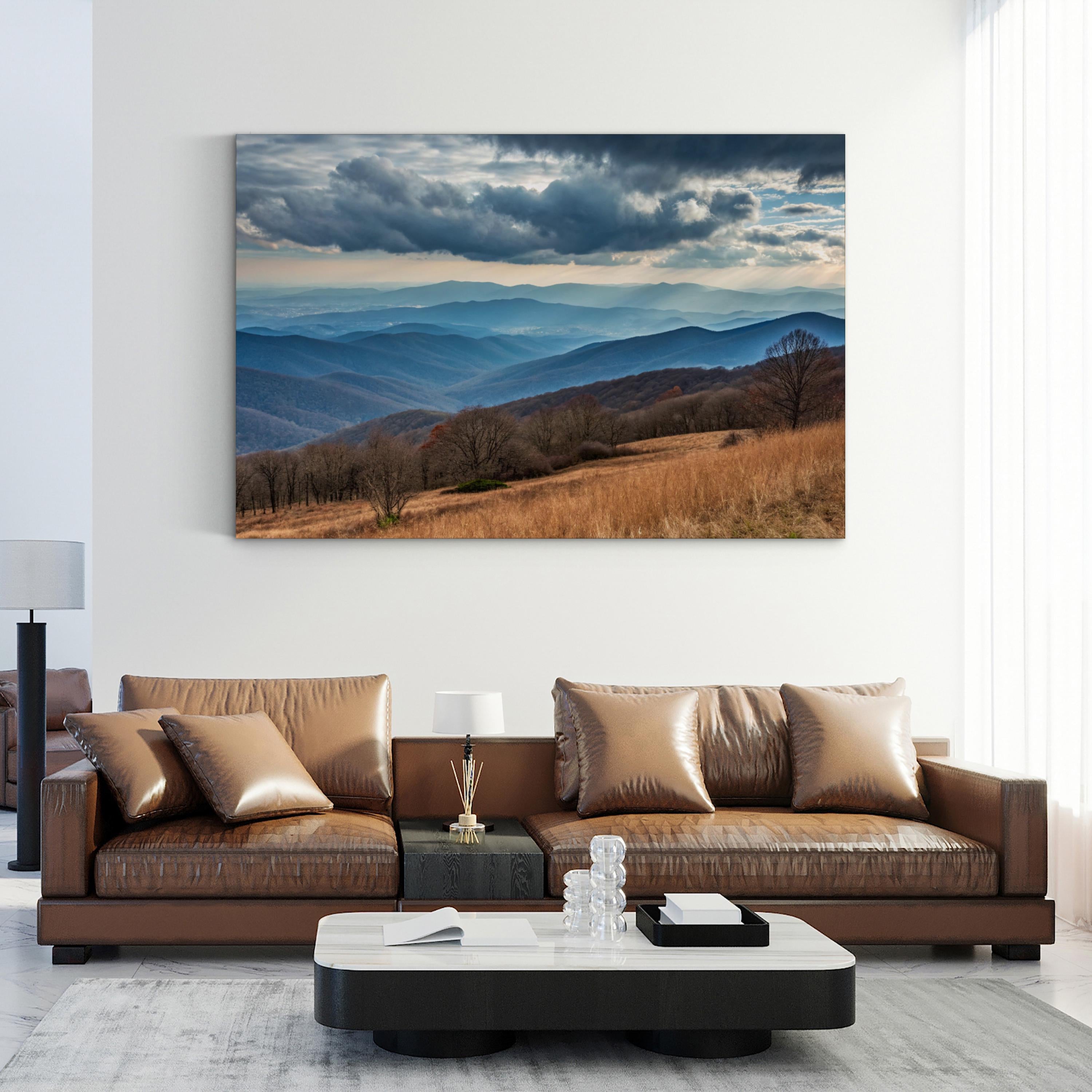 Shenandoah Valley – Vintage Photography Wall Art | Mountain Landscape Canvas Print