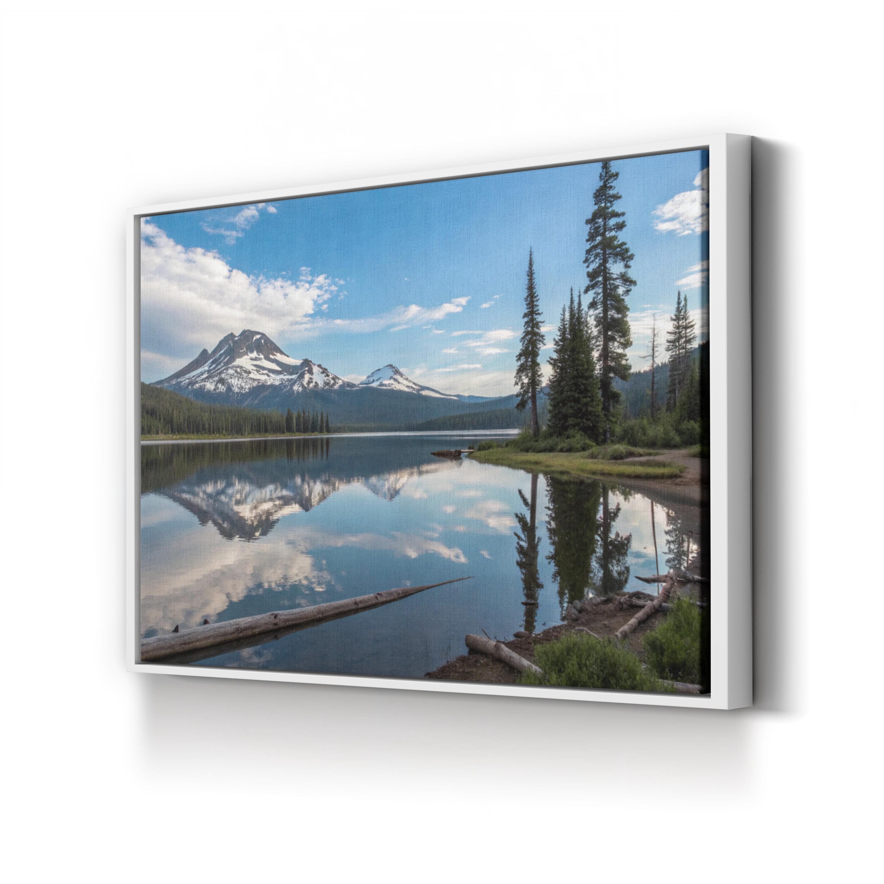 Sparks Lake, Deschutes National Forest, Oregon Canvas Art: Cascade Mountains Alpine Lake Landscape