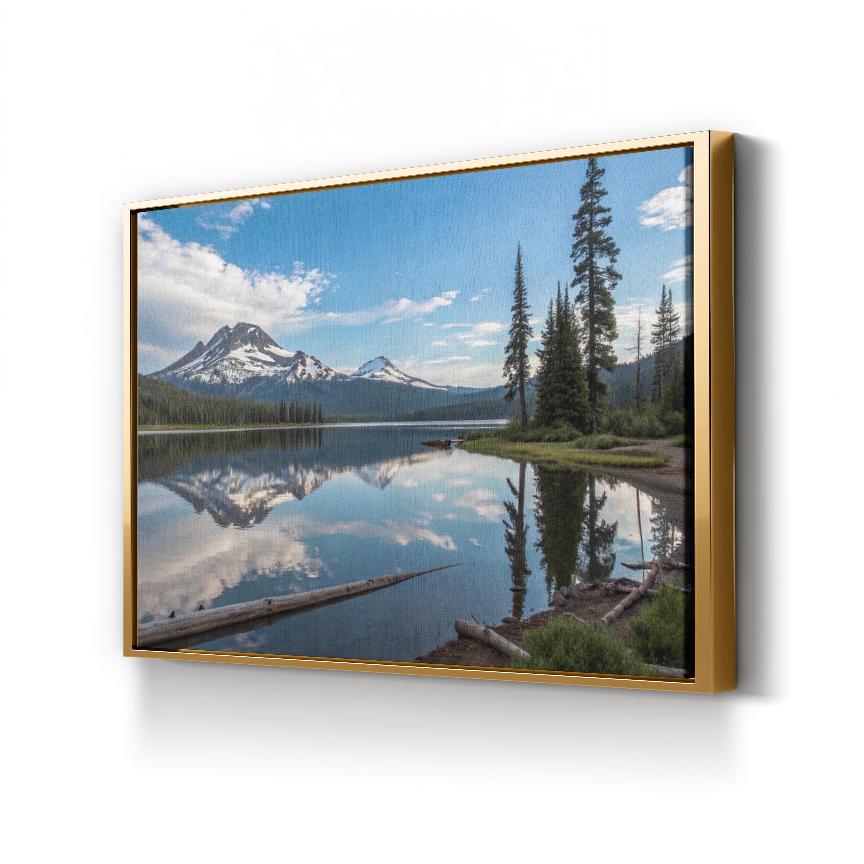 Sparks Lake, Deschutes National Forest, Oregon Canvas Art: Cascade Mountains Alpine Lake Landscape