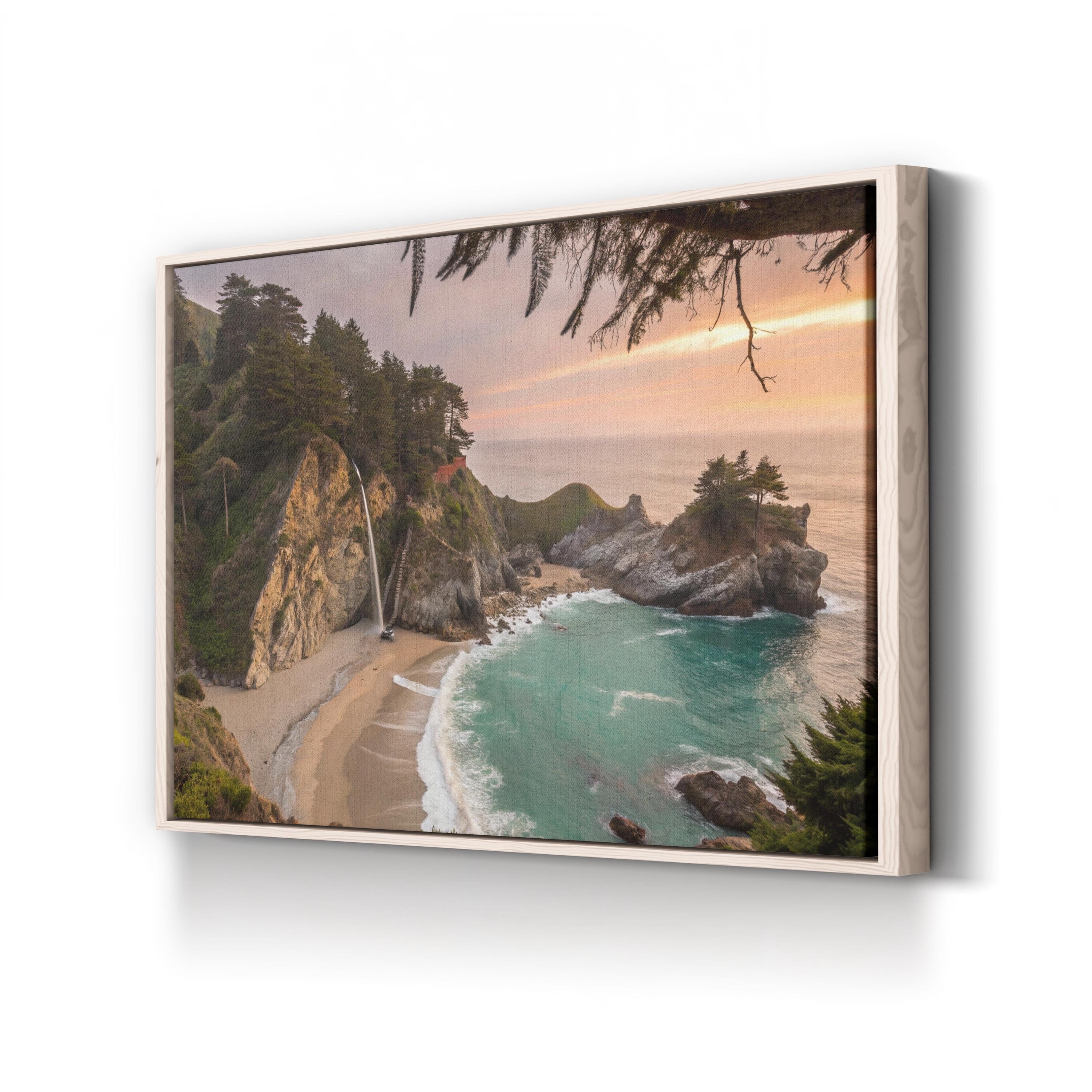 California Beach Sunset – Vintage Photography Wall Art | Coastal Ocean Canvas Print
