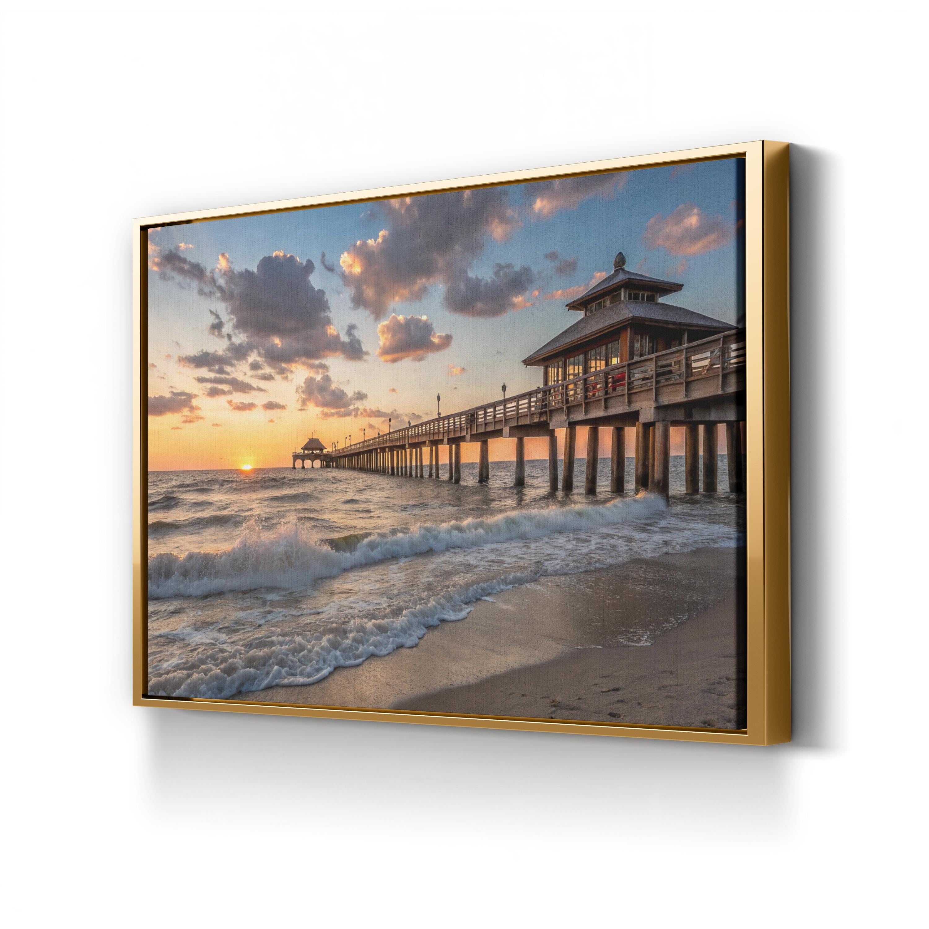 Huntington Beach Pier Sunset at Huntington Beach, California photography