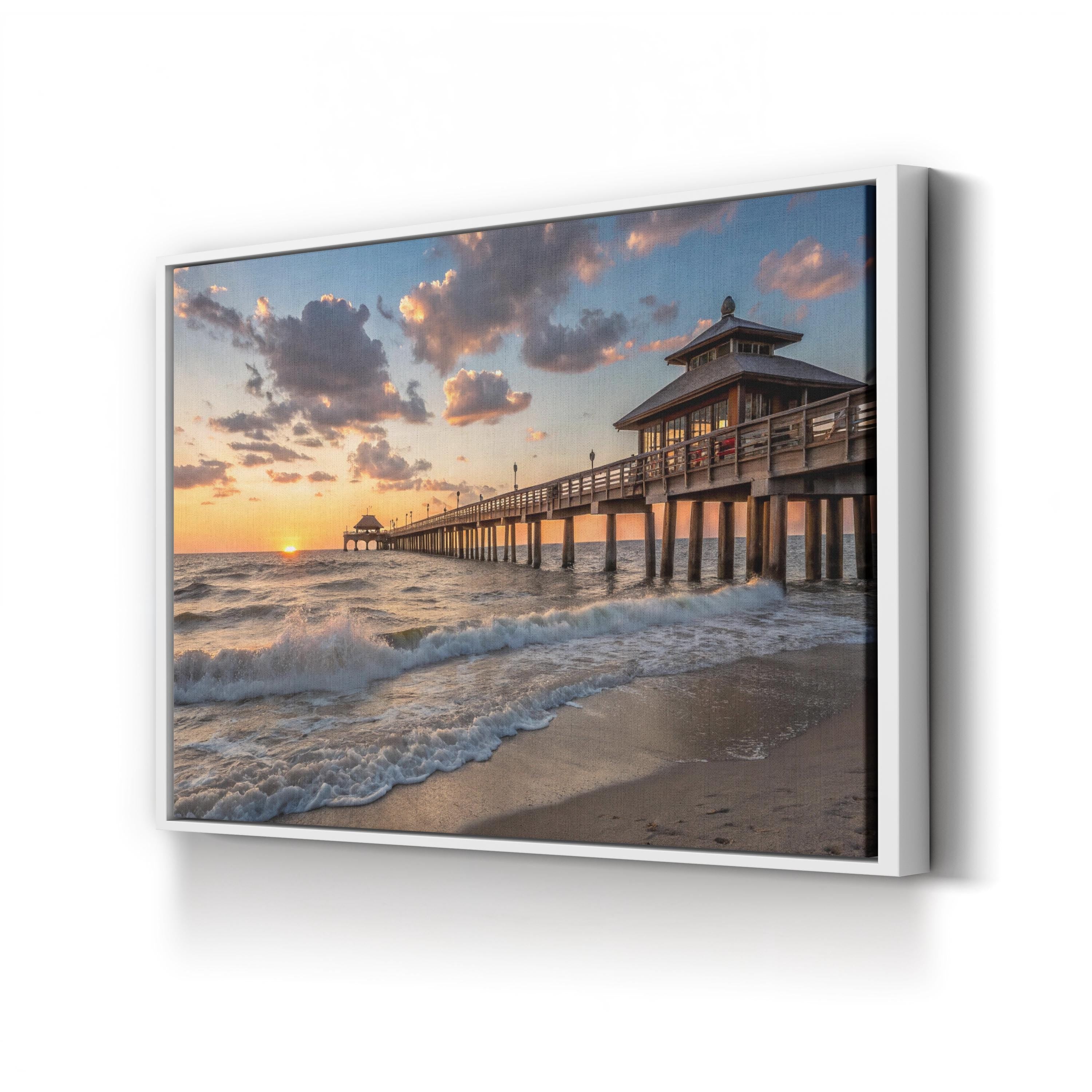 Huntington Beach Pier Sunset at Huntington Beach, California photography