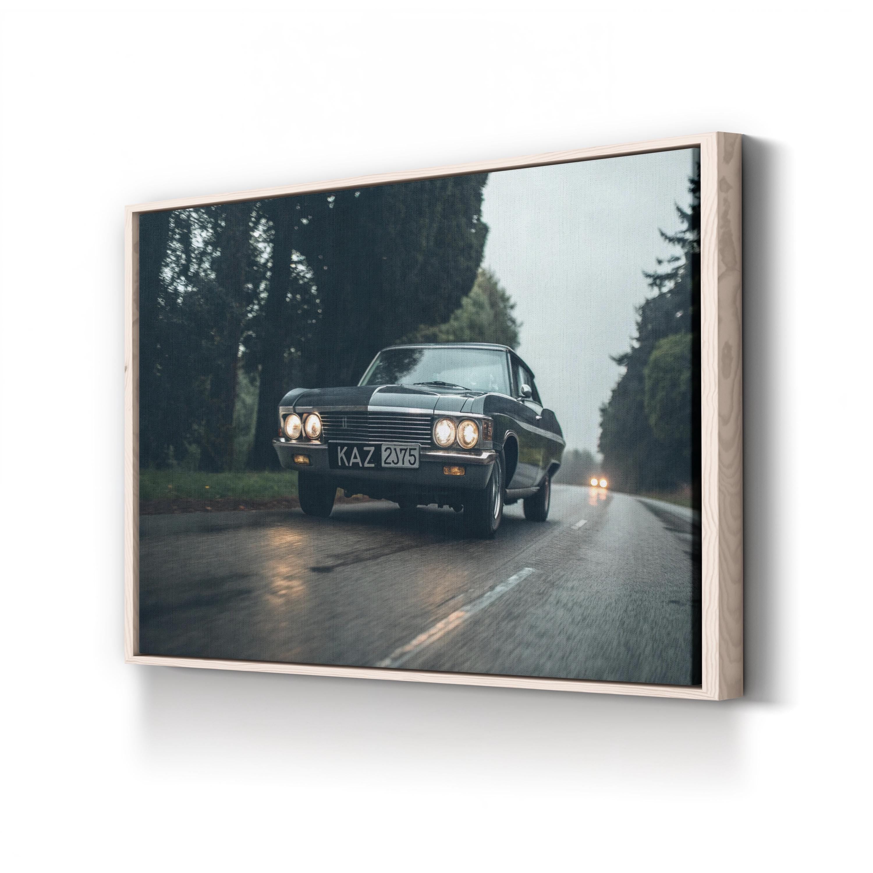Supernatural Impala Wall Art | Vintage Car Canvas Print