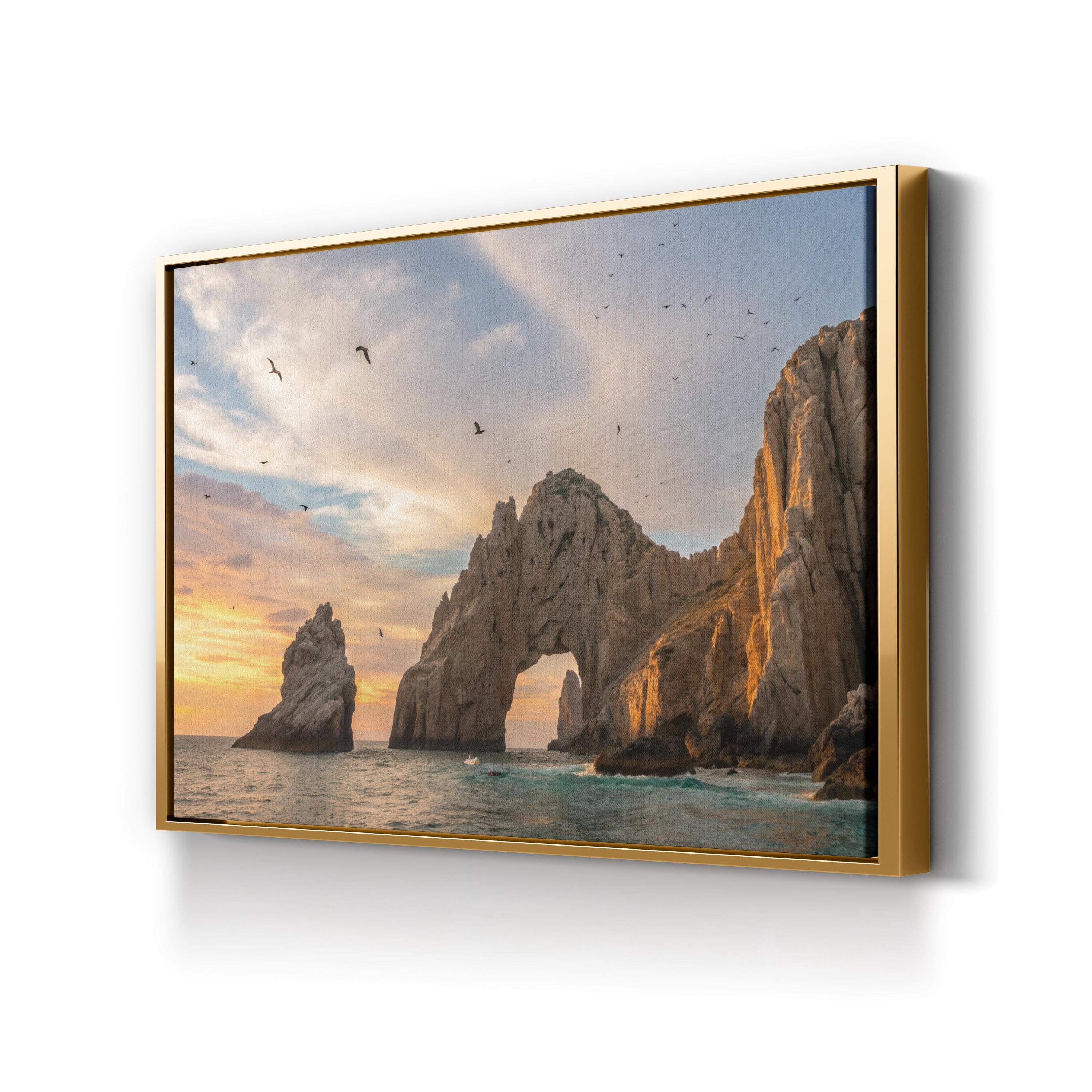 El Arco de Cabo San Lucas Canvas Wall Art — Baja California Sur Mexico Sunset Coastal Landscape Print