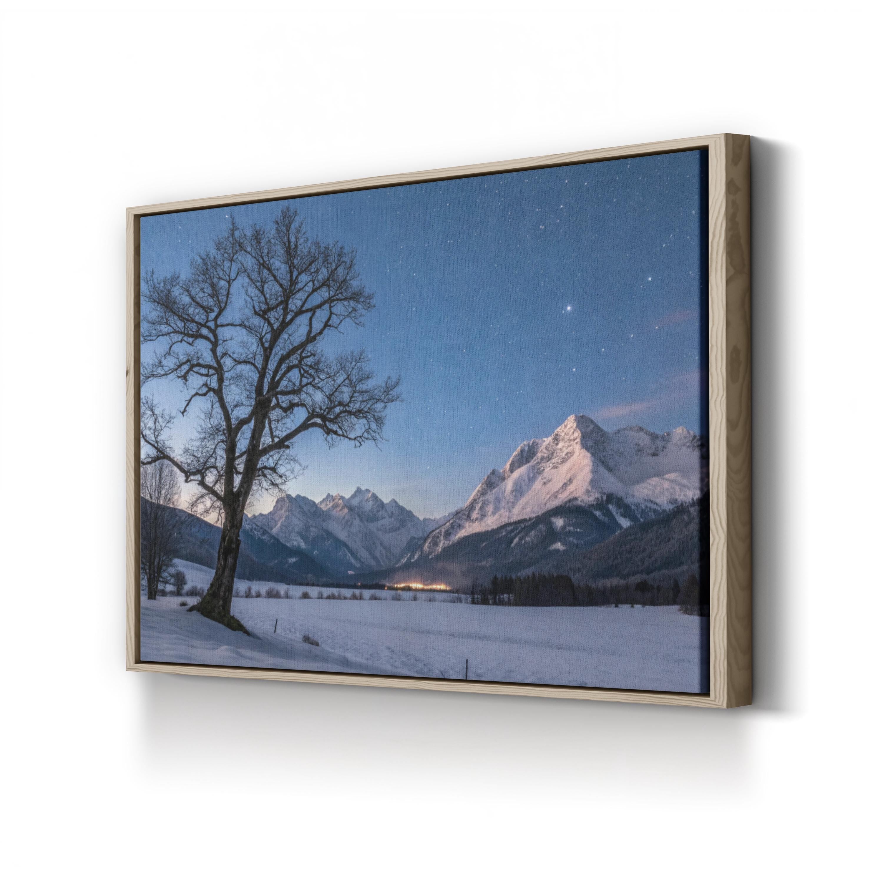 Tree of Hope Stormy Sky – Vintage Photography Wall Art | Resilience Landscape Canvas Print