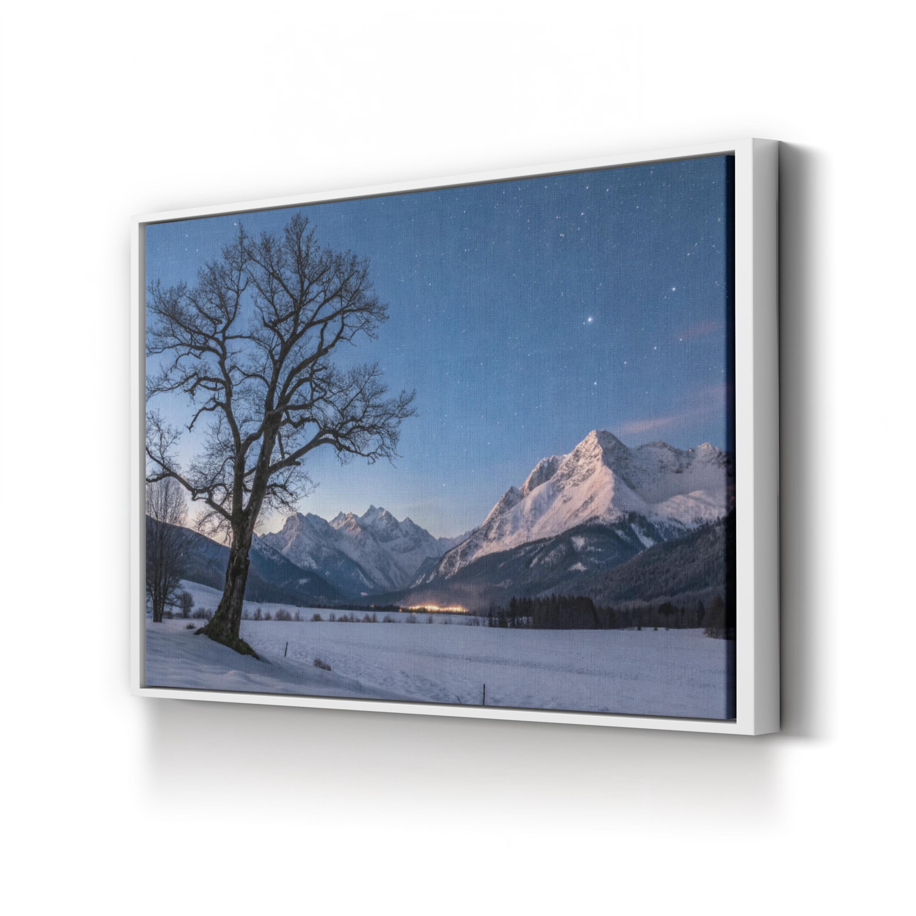 Tree of Hope Stormy Sky – Vintage Photography Wall Art | Resilience Landscape Canvas Print