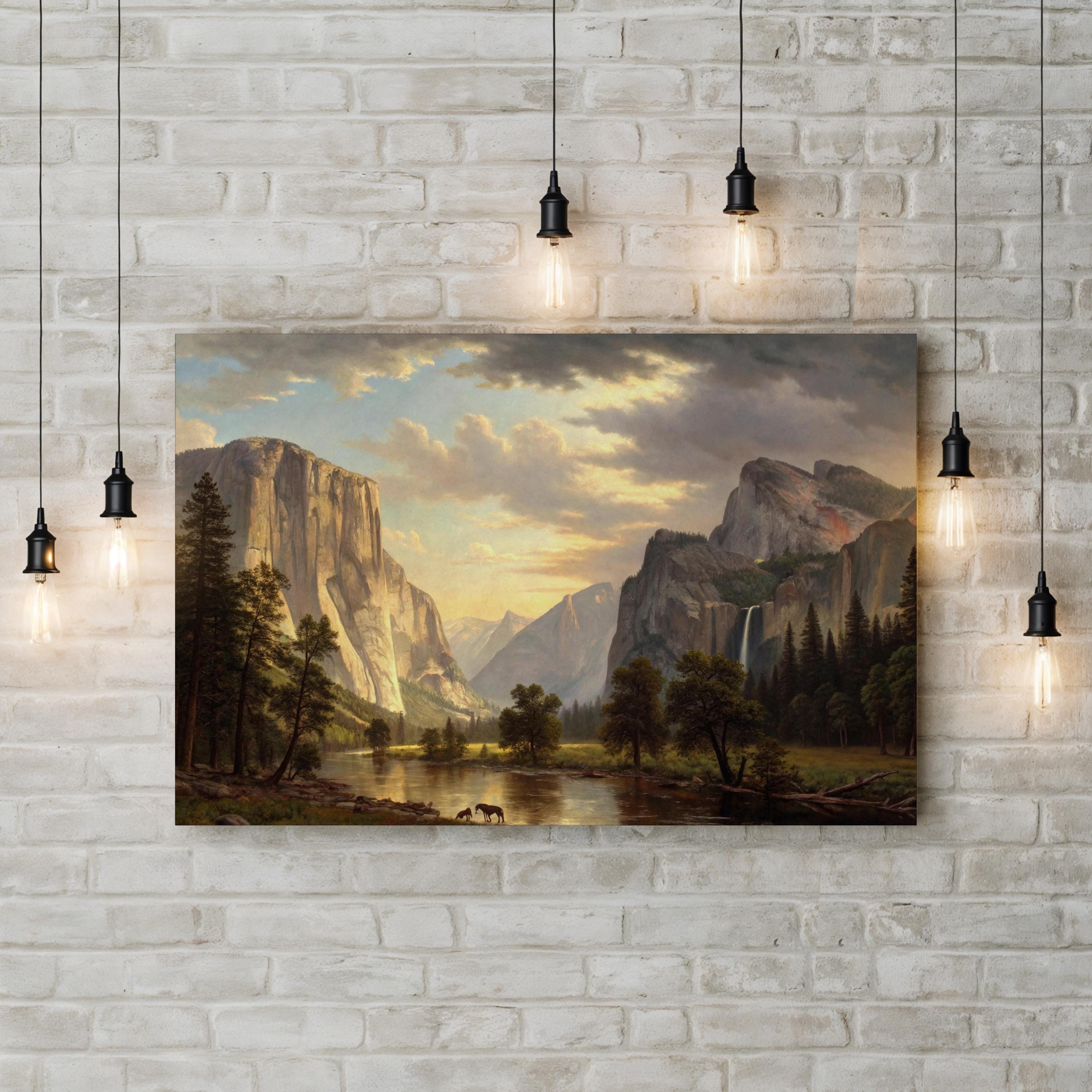 Yosemite Valley – Vintage Photography Wall Art | Mountain Landscape Canvas Print