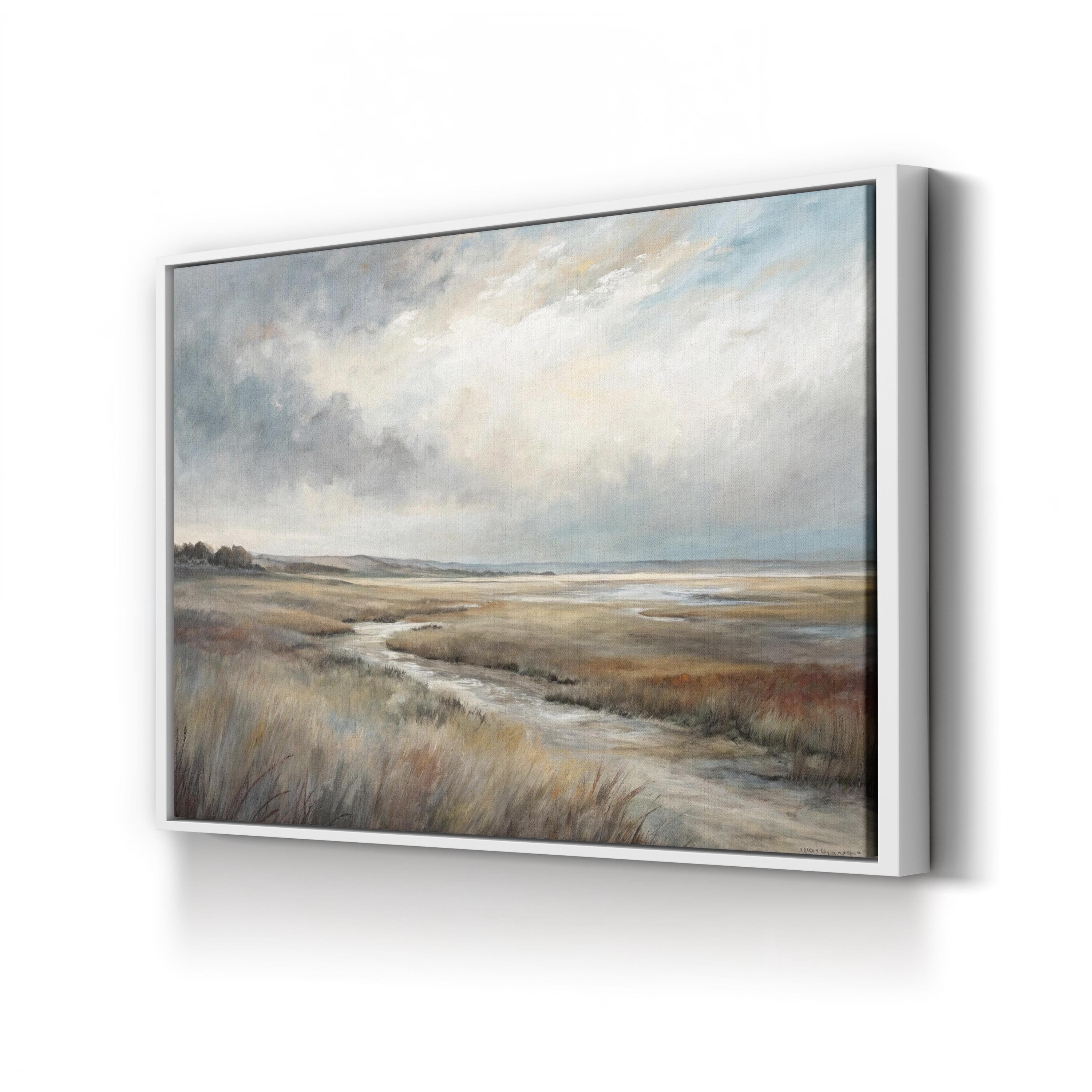 Abstract Nature Horizon – Period Illustration Wall Art | Modern Scenic Canvas Print