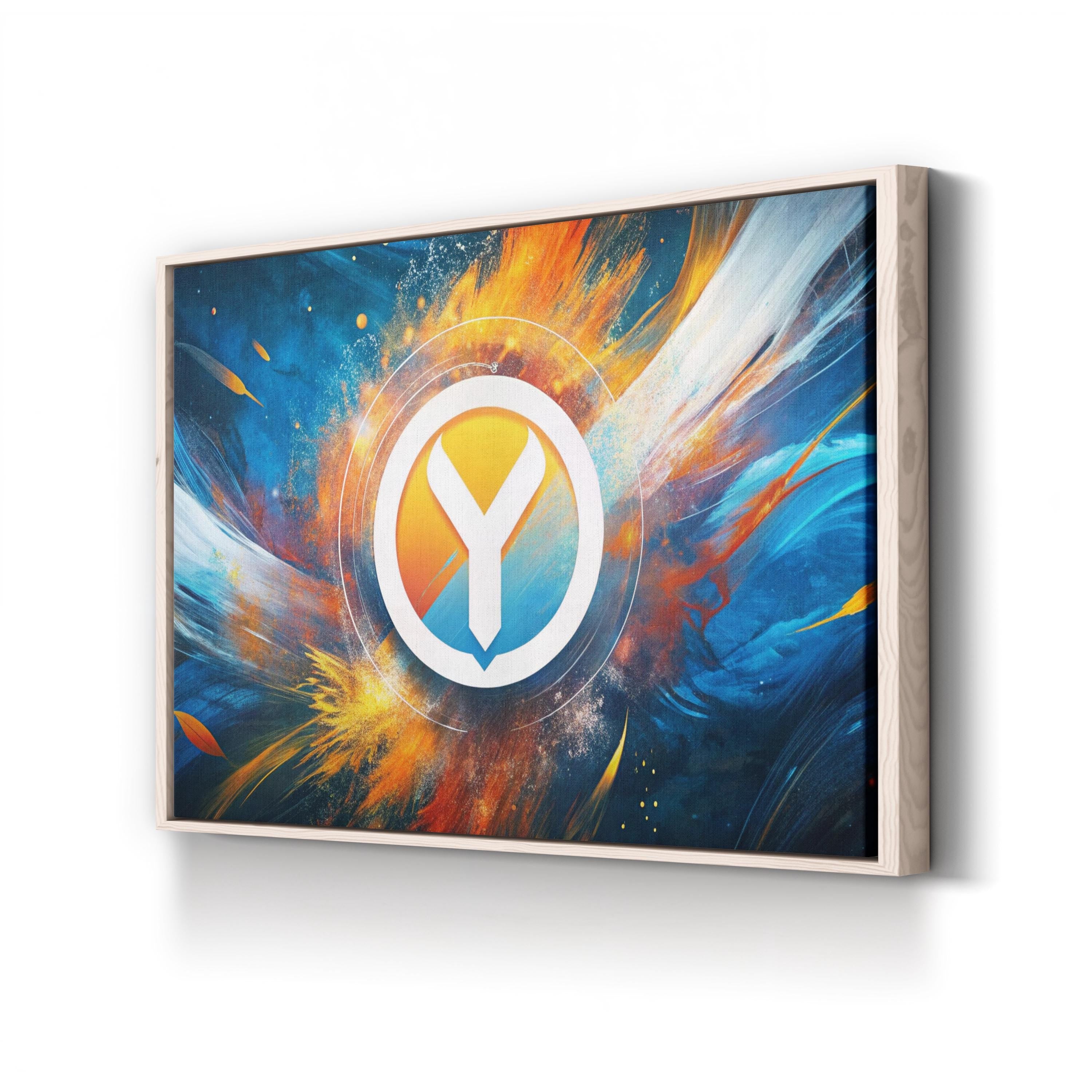 Gamer Y Emblem – Period Illustration Wall Art | Abstract Canvas Print
