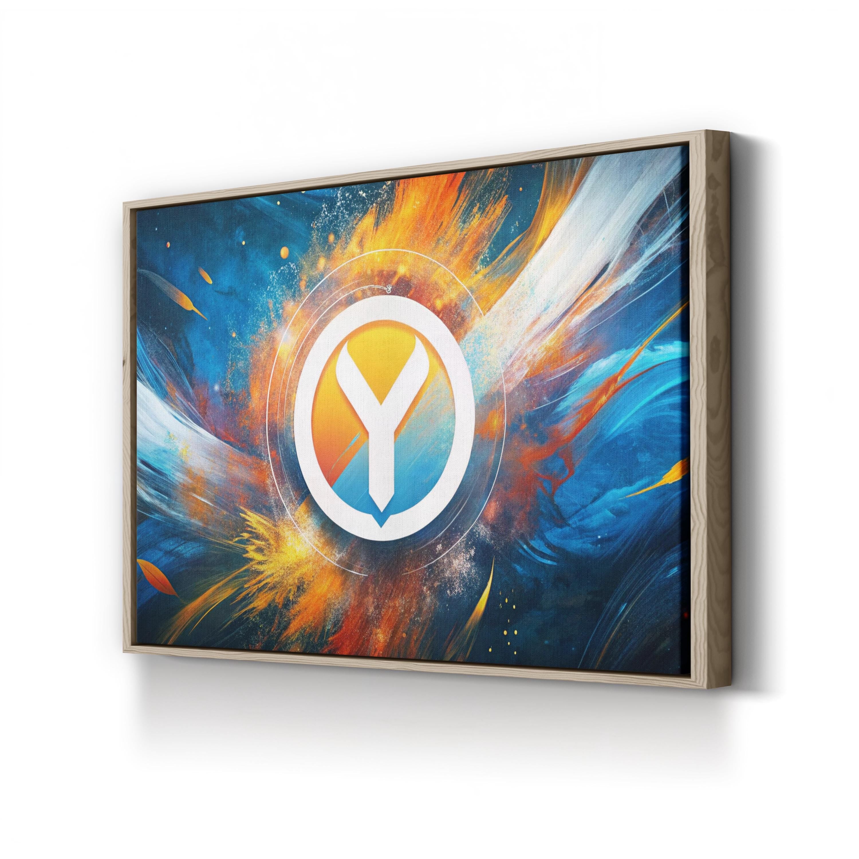 Gamer Y Emblem – Period Illustration Wall Art | Abstract Canvas Print
