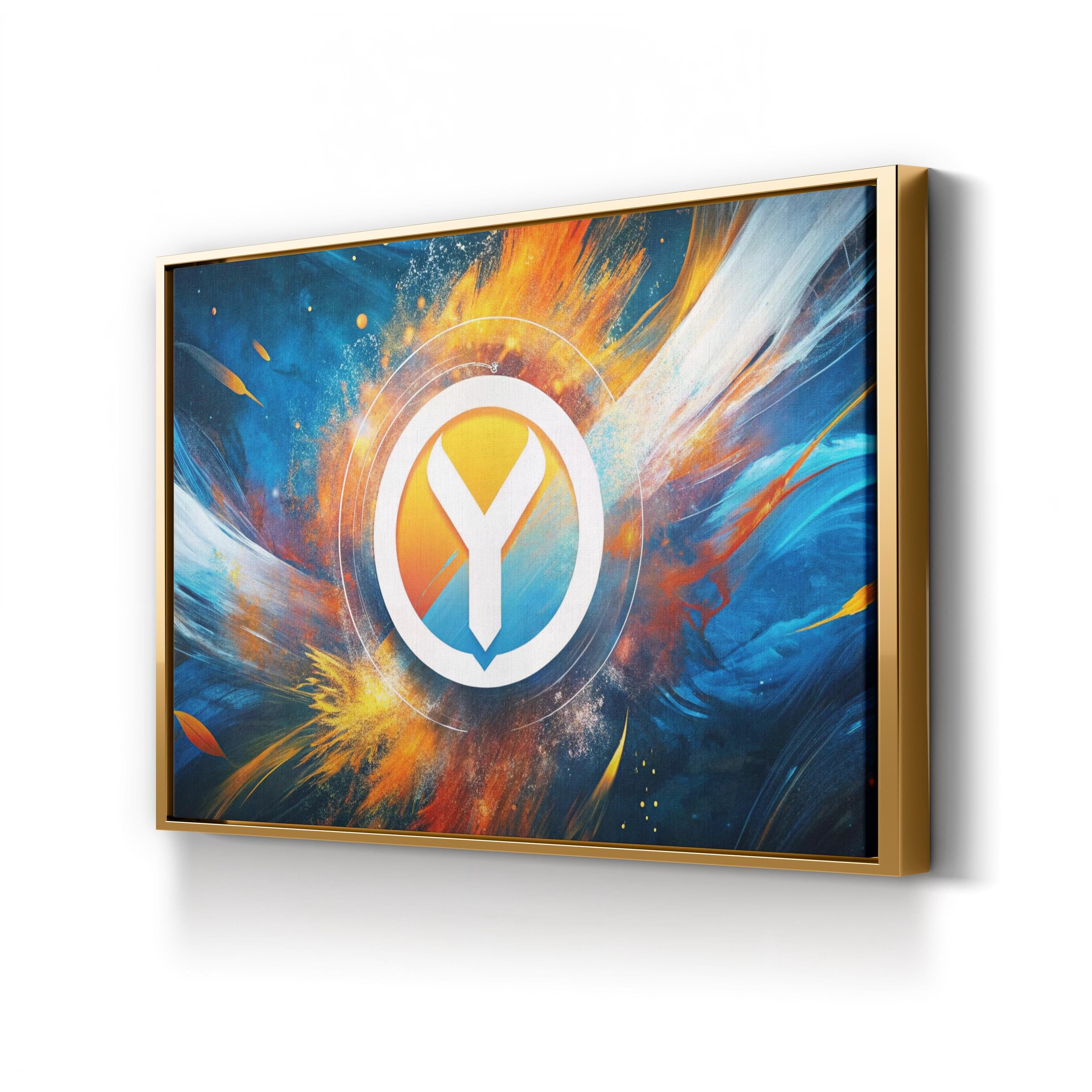 Gamer Y Emblem – Period Illustration Wall Art | Abstract Canvas Print