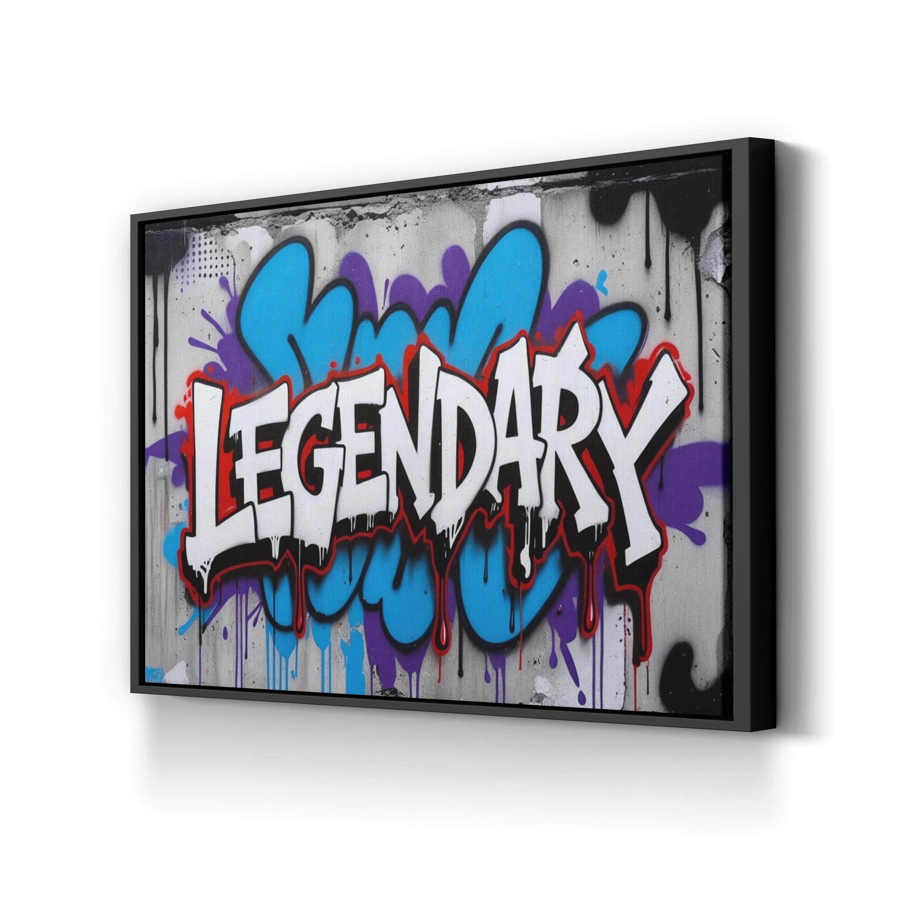 Legendary Graffiti Art Canvas Print – Urban Street Style Wall Decor