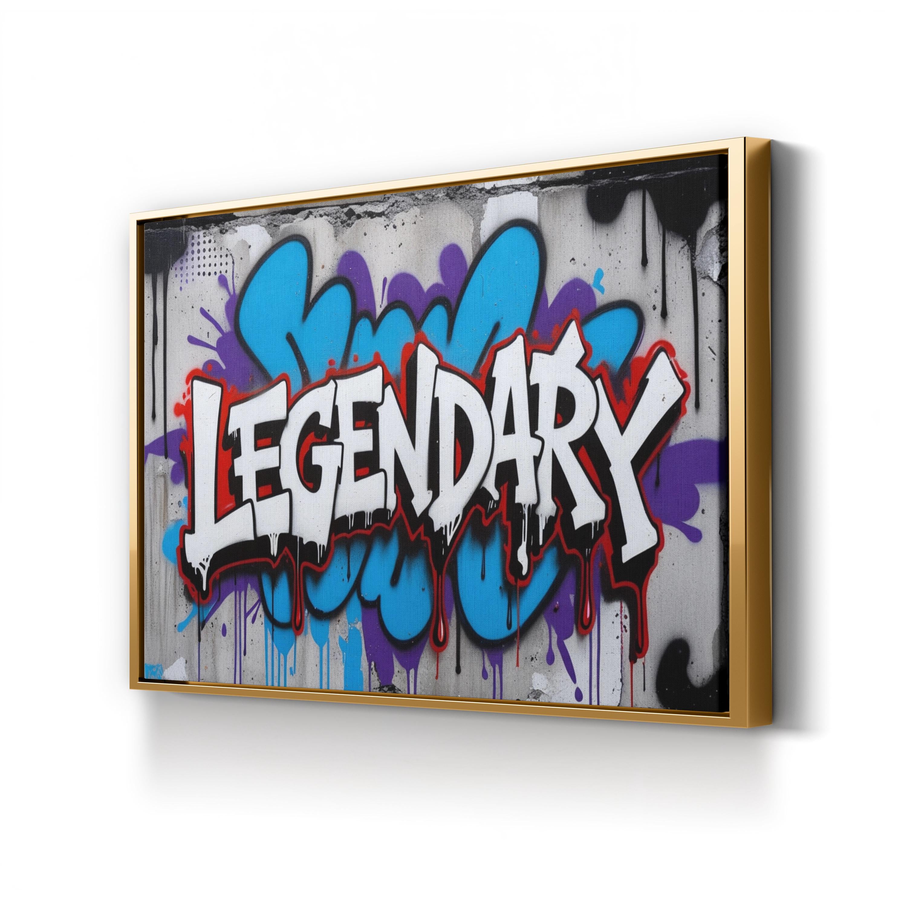 Legendary Graffiti Art Canvas Print – Urban Street Style Wall Decor