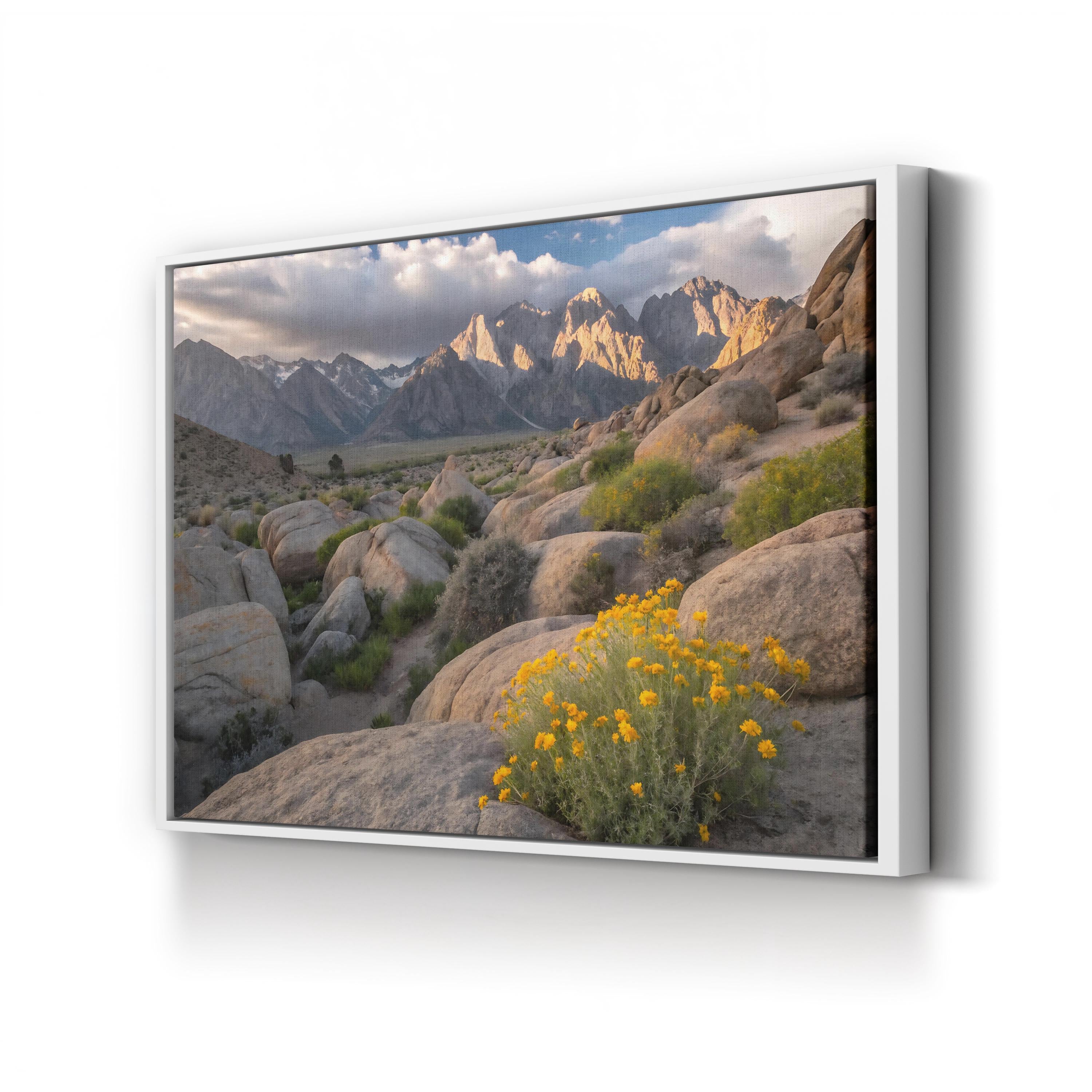 Tranquil Mountain Silence – Vintage Photography Wall Art | Peaceful Nature Canvas Print