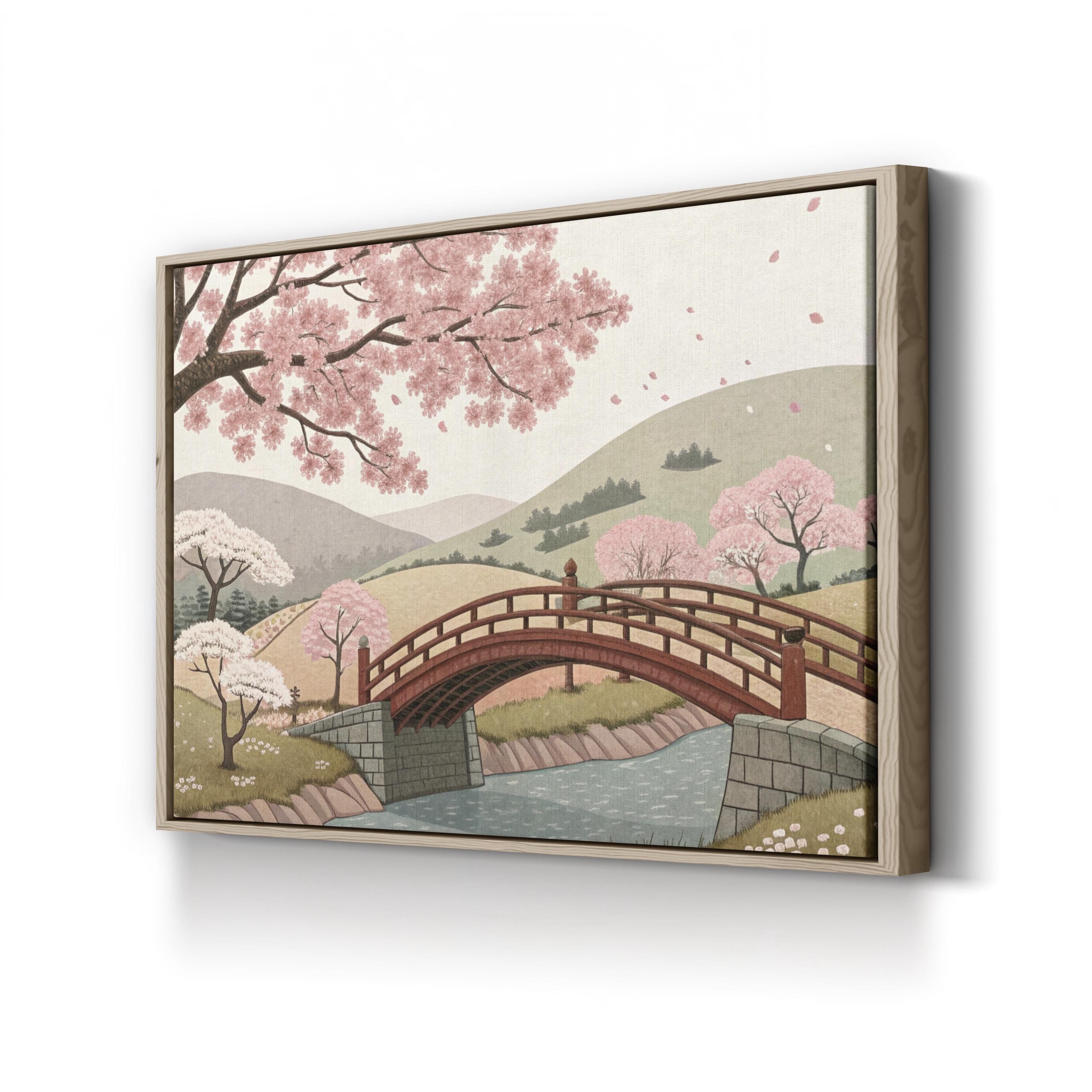 Floral Mosaic Blossoms – Period Illustration Wall Art | Colorful Abstract Canvas Print