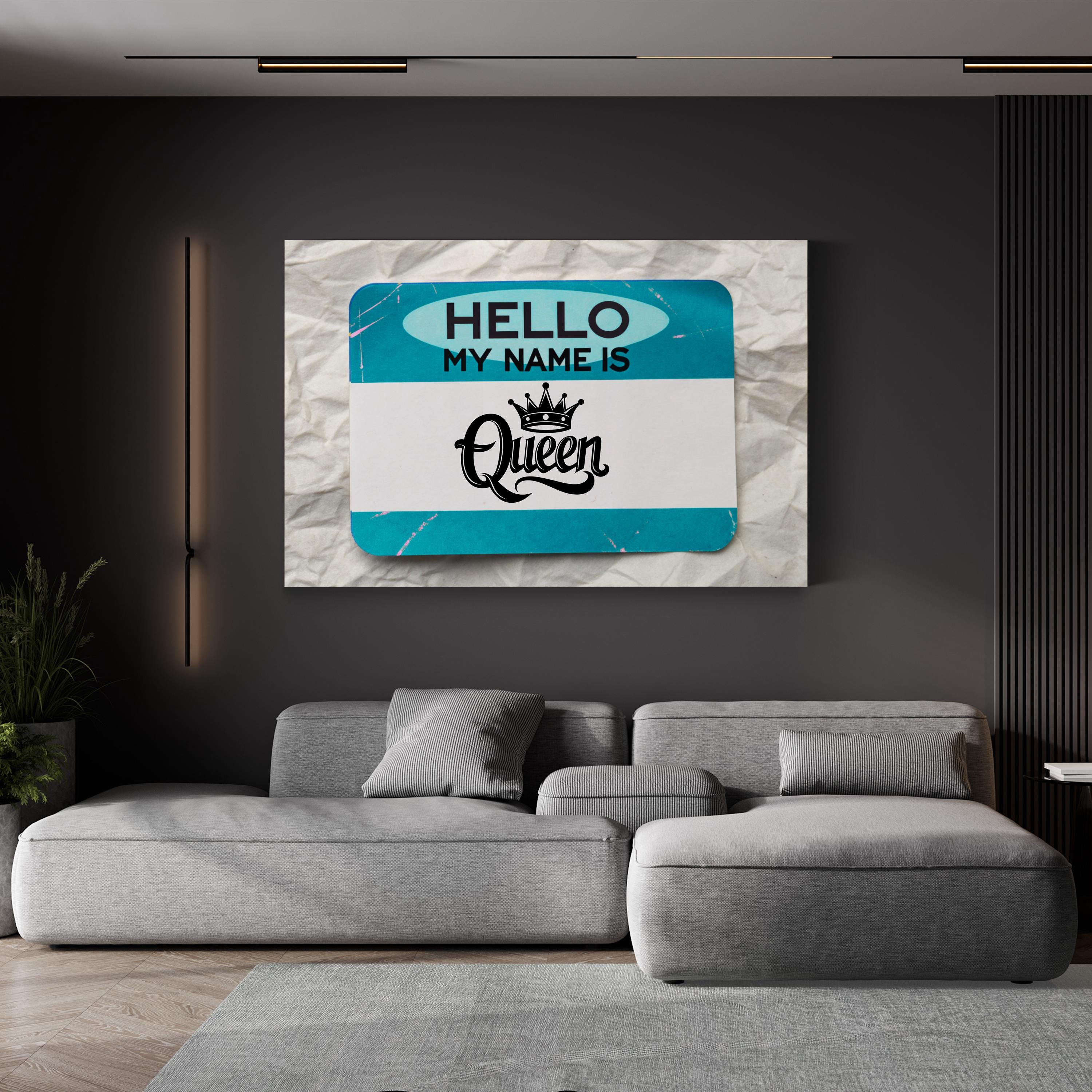 Empowering Queen Graffiti – Period Illustration Wall Art | Inspirational Street Canvas Print