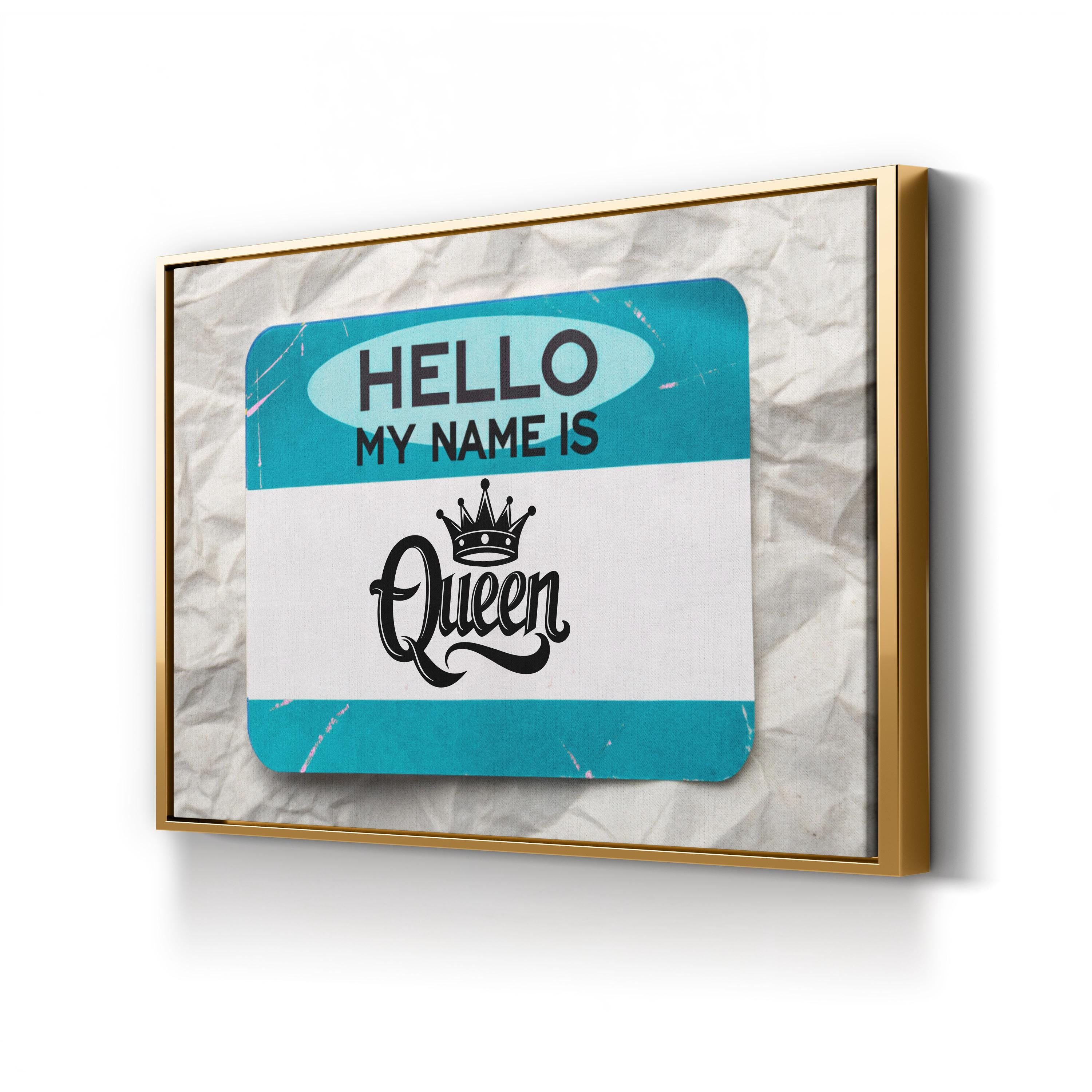 Empowering Queen Graffiti – Period Illustration Wall Art | Inspirational Street Canvas Print