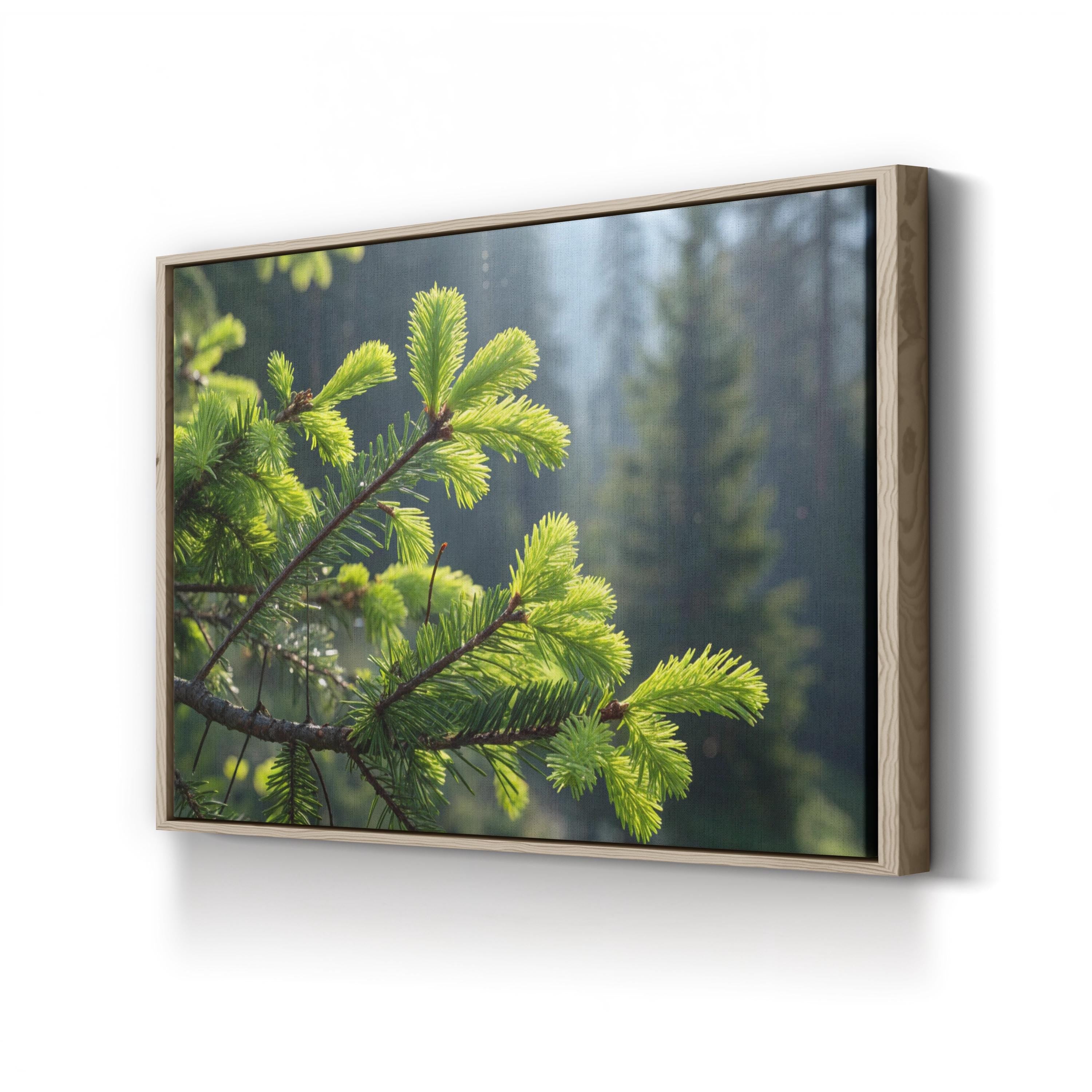 Pine Tree Needles Botanical – Vintage Photography Wall Art | Nature Canvas Print