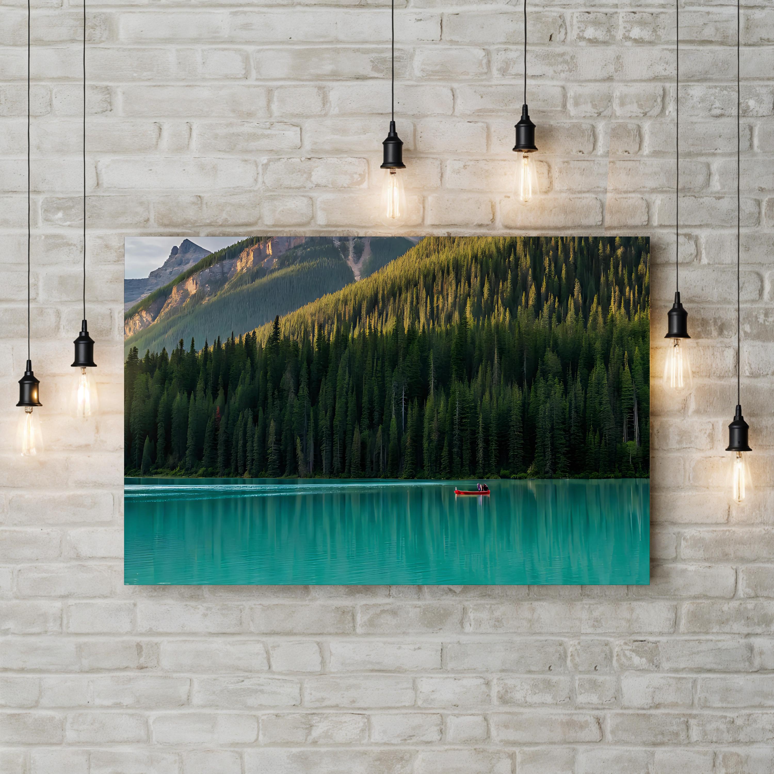 Tranquil River Landscape Canvas Print: Coastal Nature Wall Art