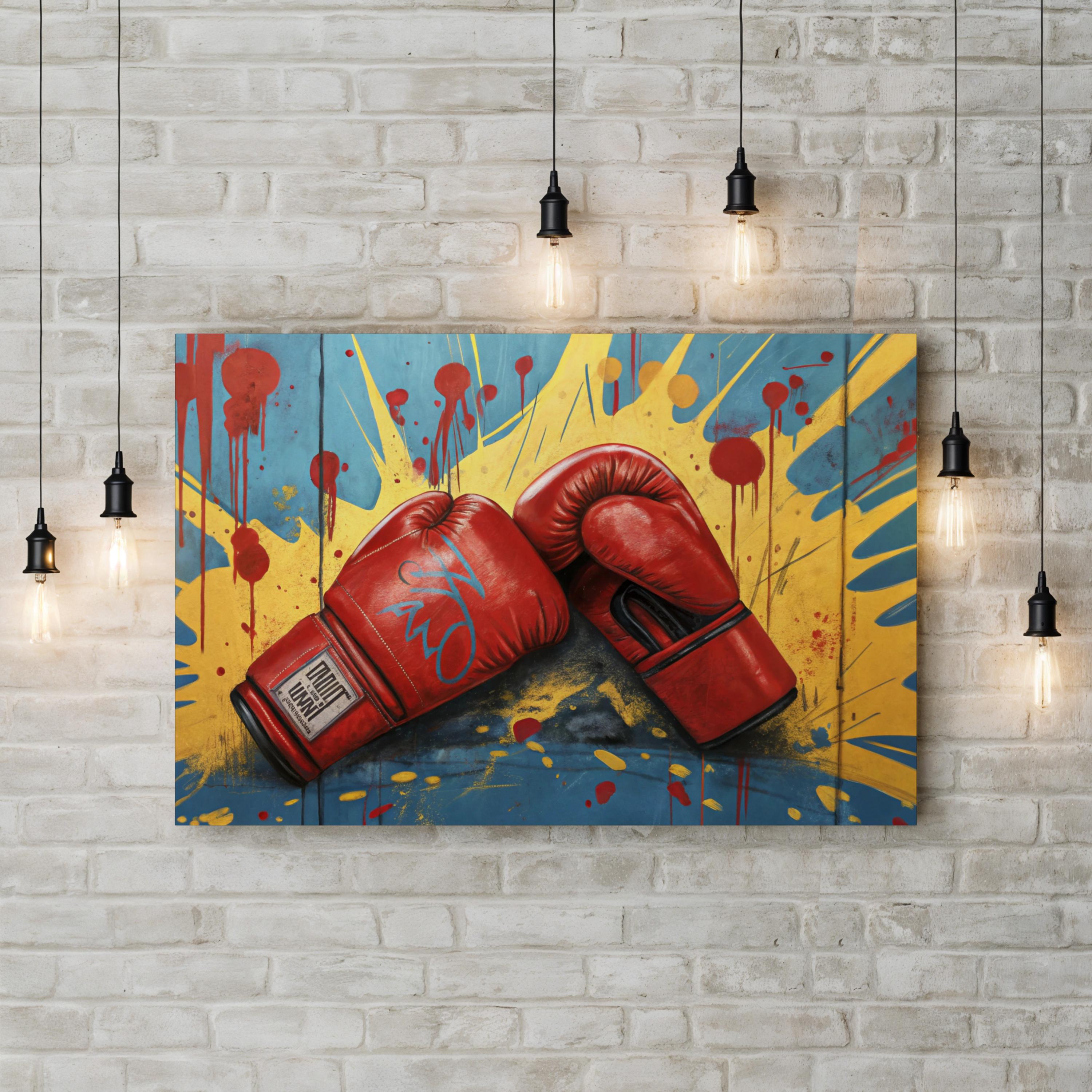 Palette Punch: The Art of Boxing Wall Art