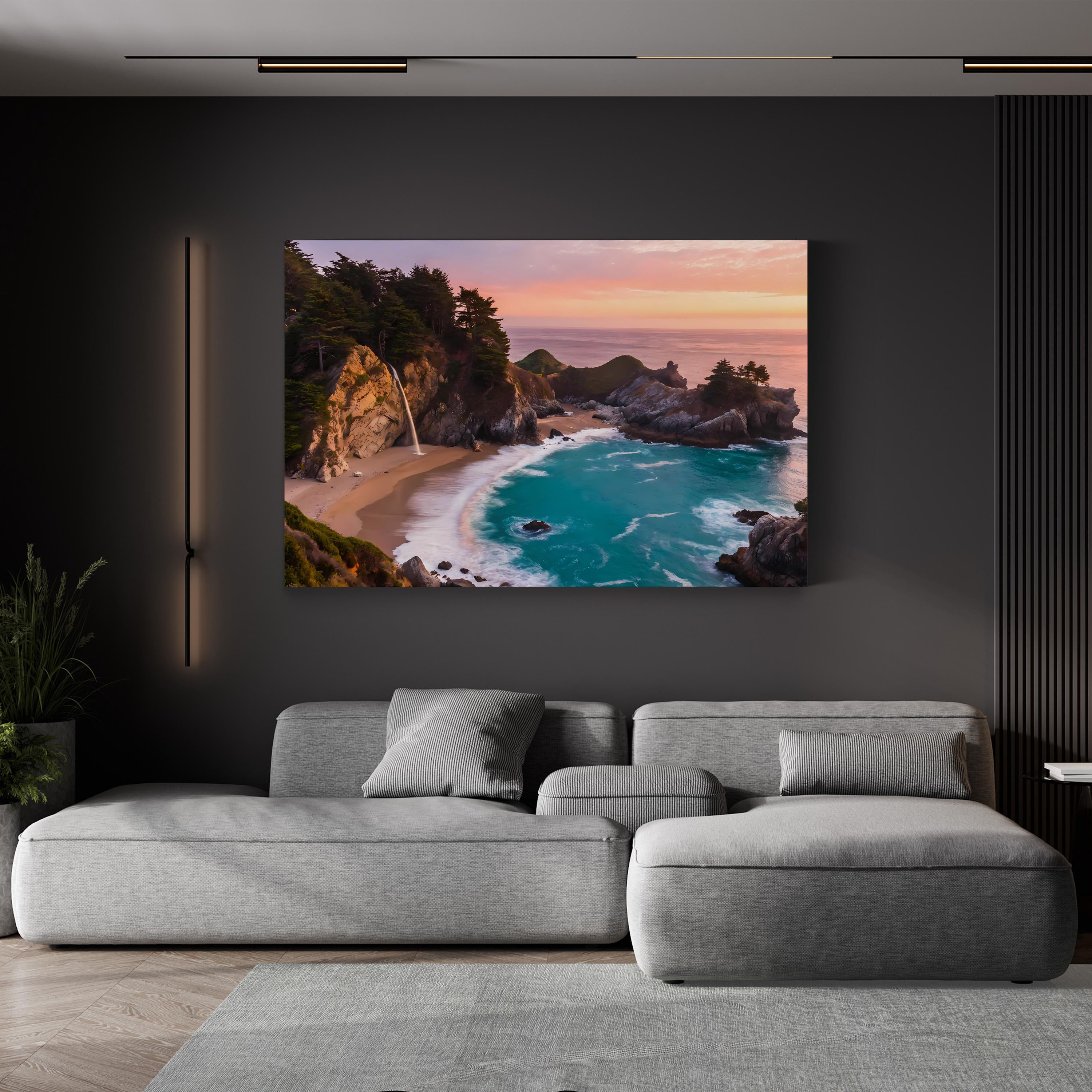 Big Sur Sunset Coastal Ocean View Wall Art