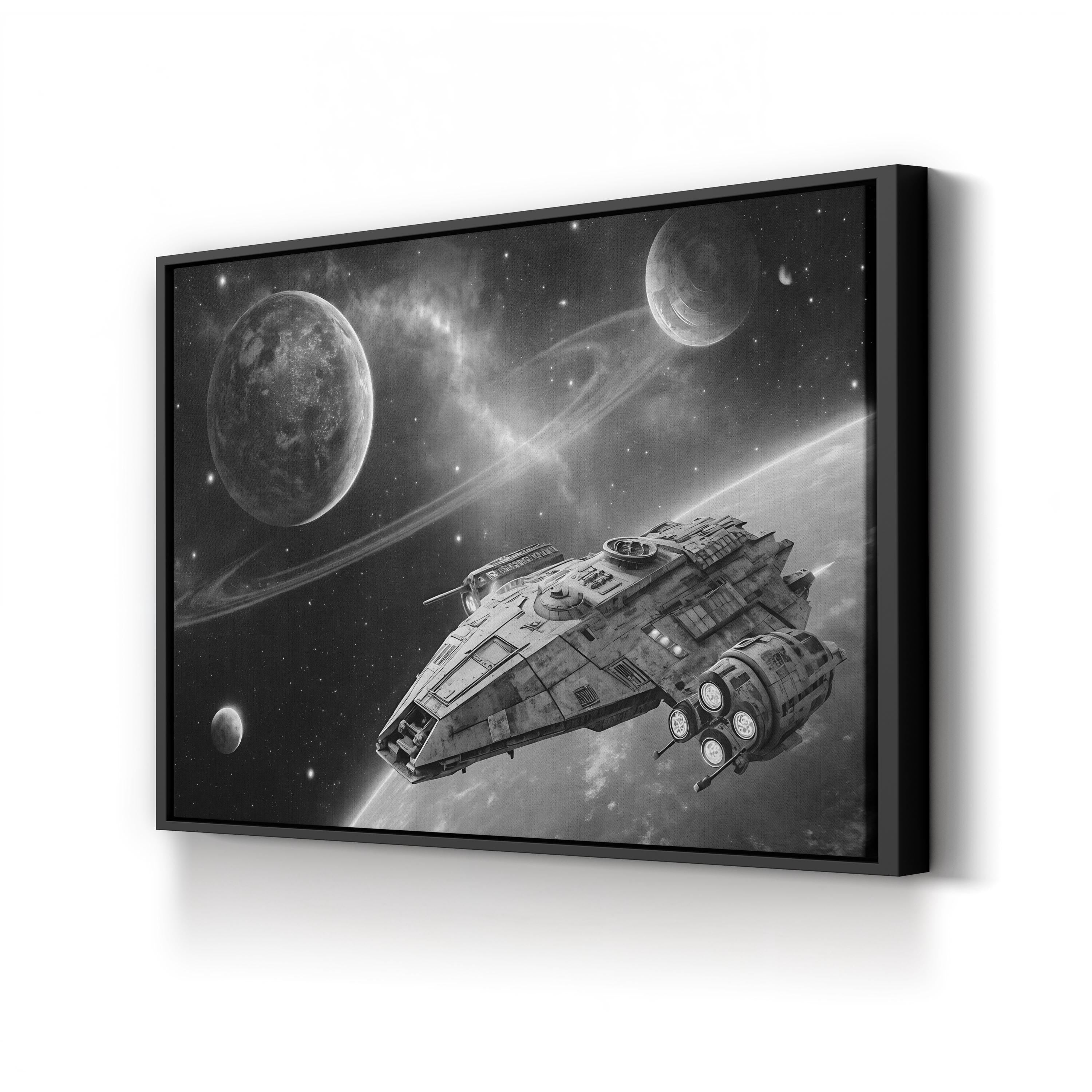 Hit the Throttle Canvas – Galactic Motivation Wall Art