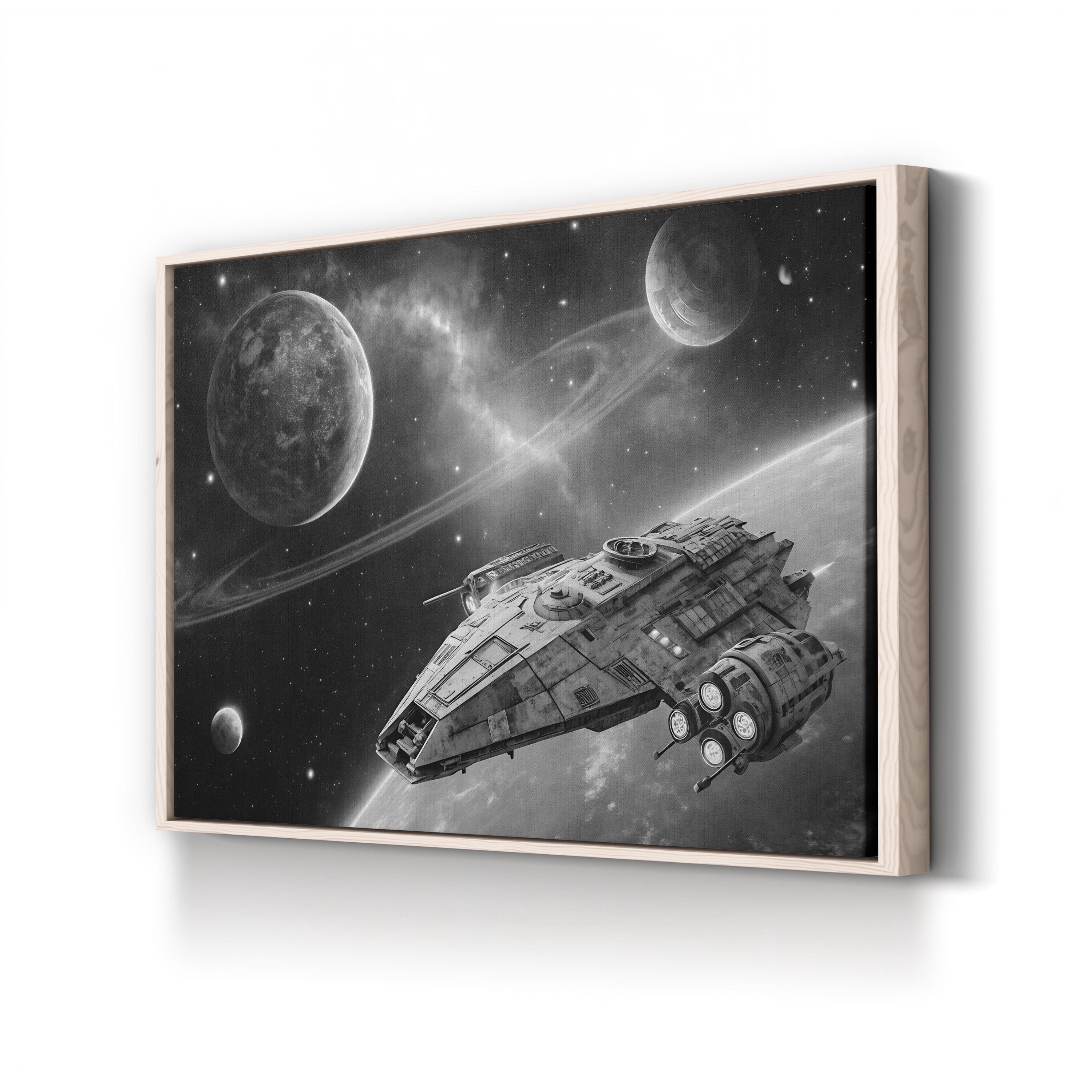 Hit the Throttle Canvas – Galactic Motivation Wall Art
