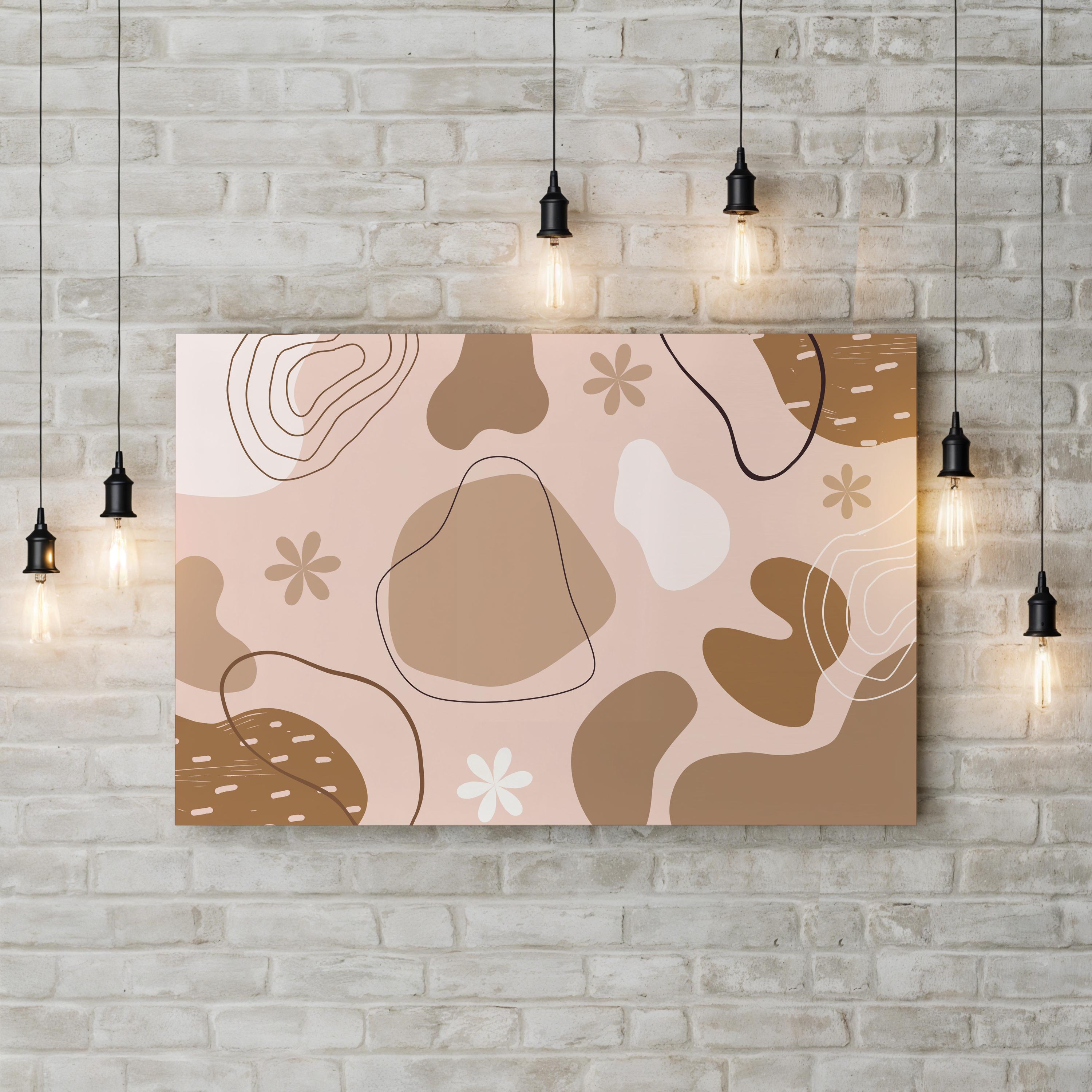 Mojave Desert Boho – Period Illustration Wall Art | Earthy Landscape Canvas Print